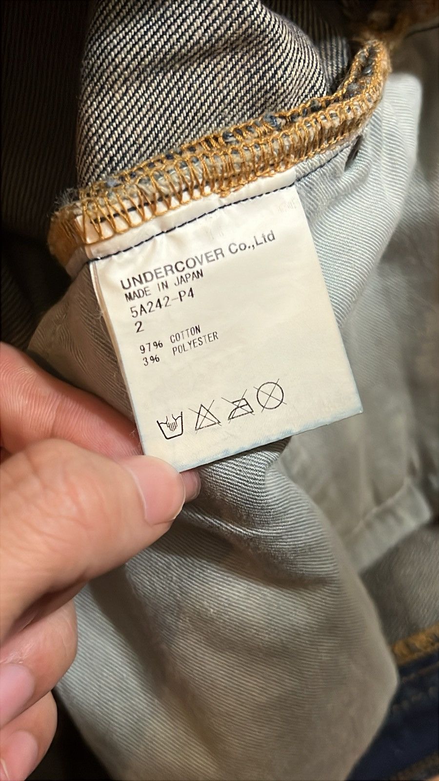 Jun Takahashi Undercover AW05 Mudwash Skull Denim Size US 32 / EU 48 - 6 Thumbnail
