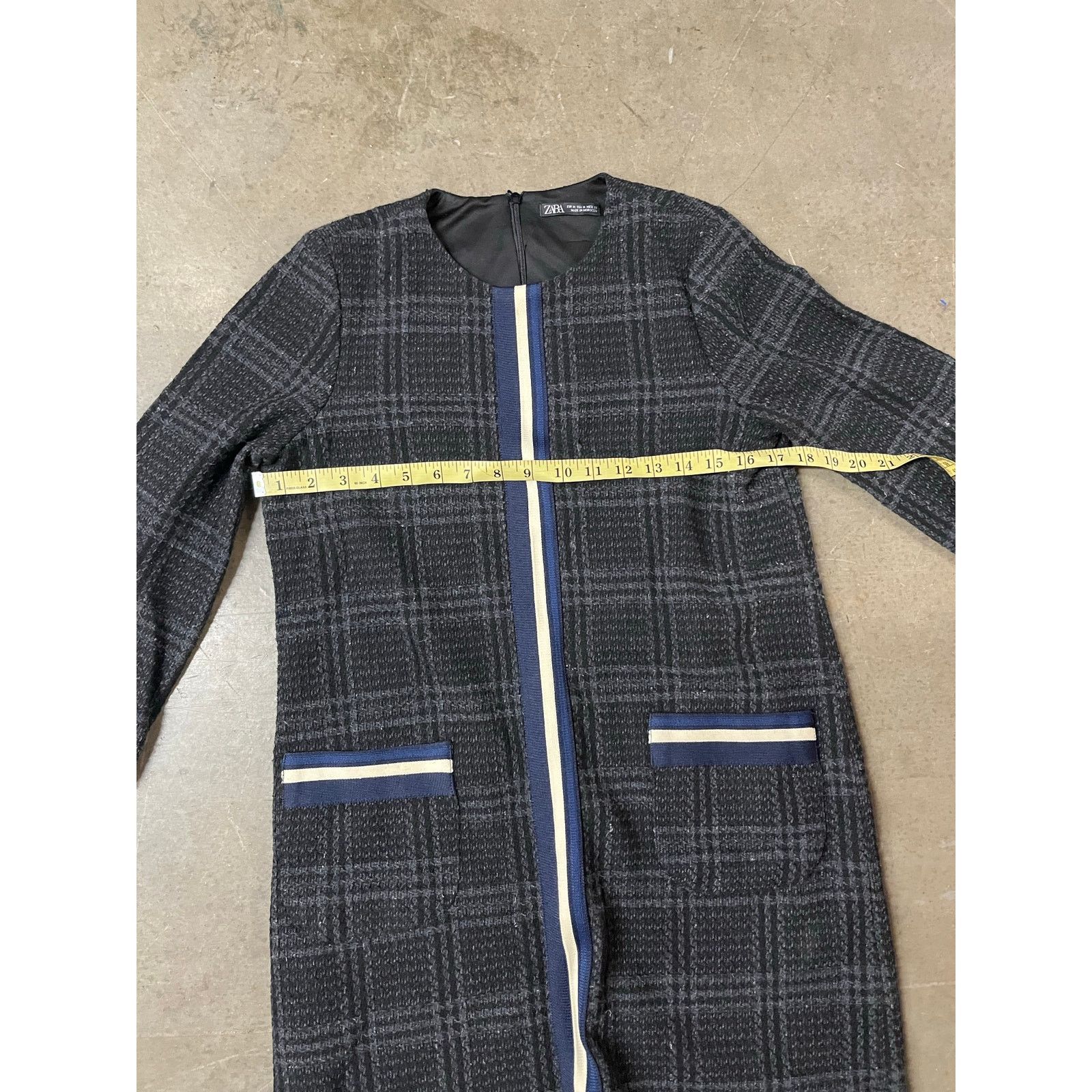 Zara Zara - Checkered Dress / Gray / M Size M / US 6-8 / IT 42-44 - 4 Thumbnail