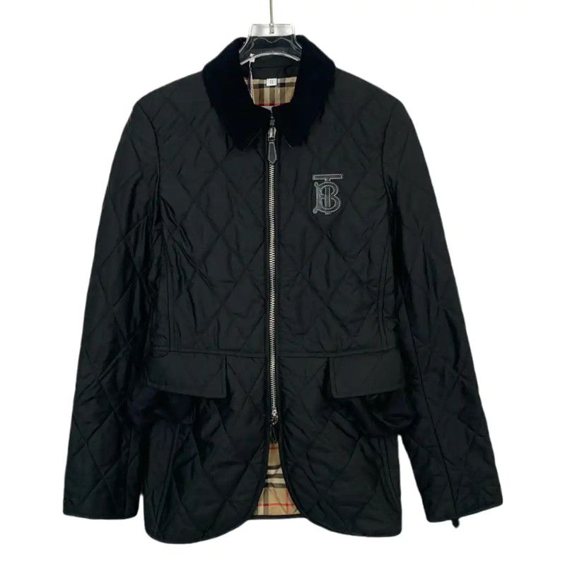 Burberry Burberry Quilted Black Polyester Men's Jacket Size US XS / EU 42 / 0 - 1 Thumbnail