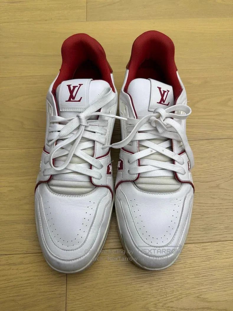 Louis Vuitton Louis Vuitton LV Trainer Red White. Size US 11 / EU 44 - 1 Thumbnail