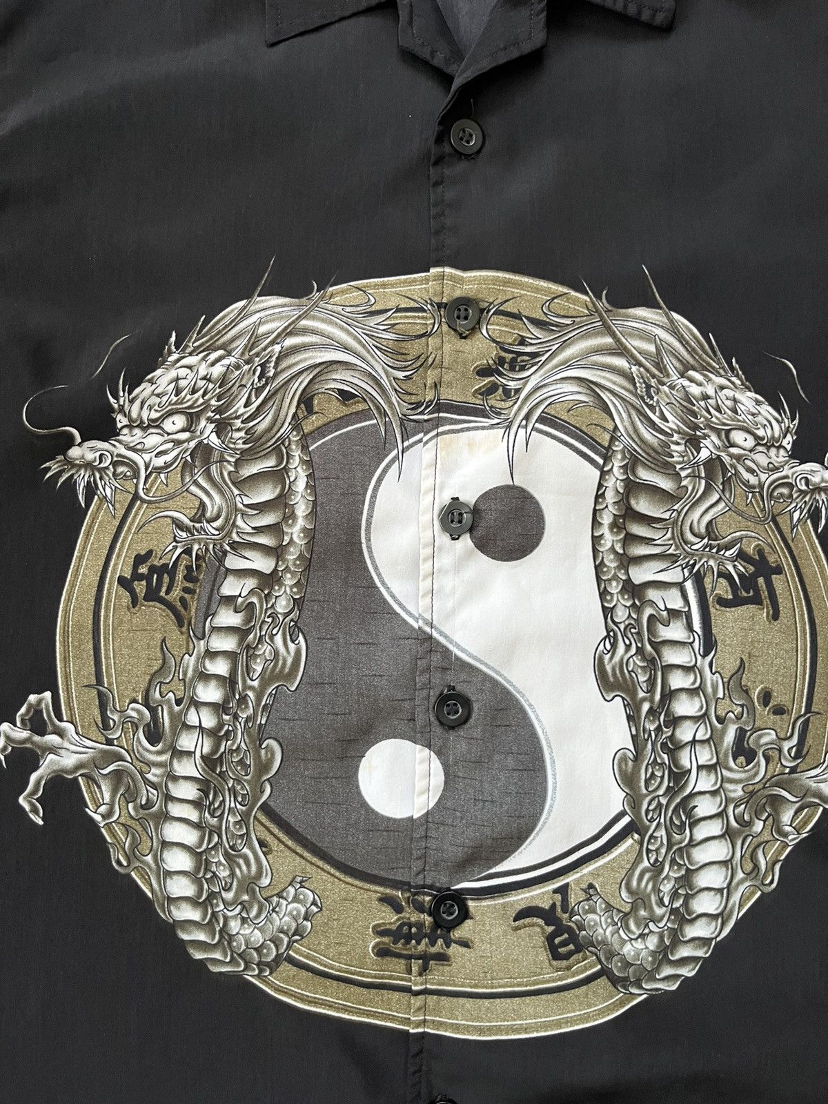 Japanese Brand Dnon Jeans Vintage Japan Dragon Circle B Shirt Y2k Size US S / EU 44-46 / 1 - 2 Thumbnail