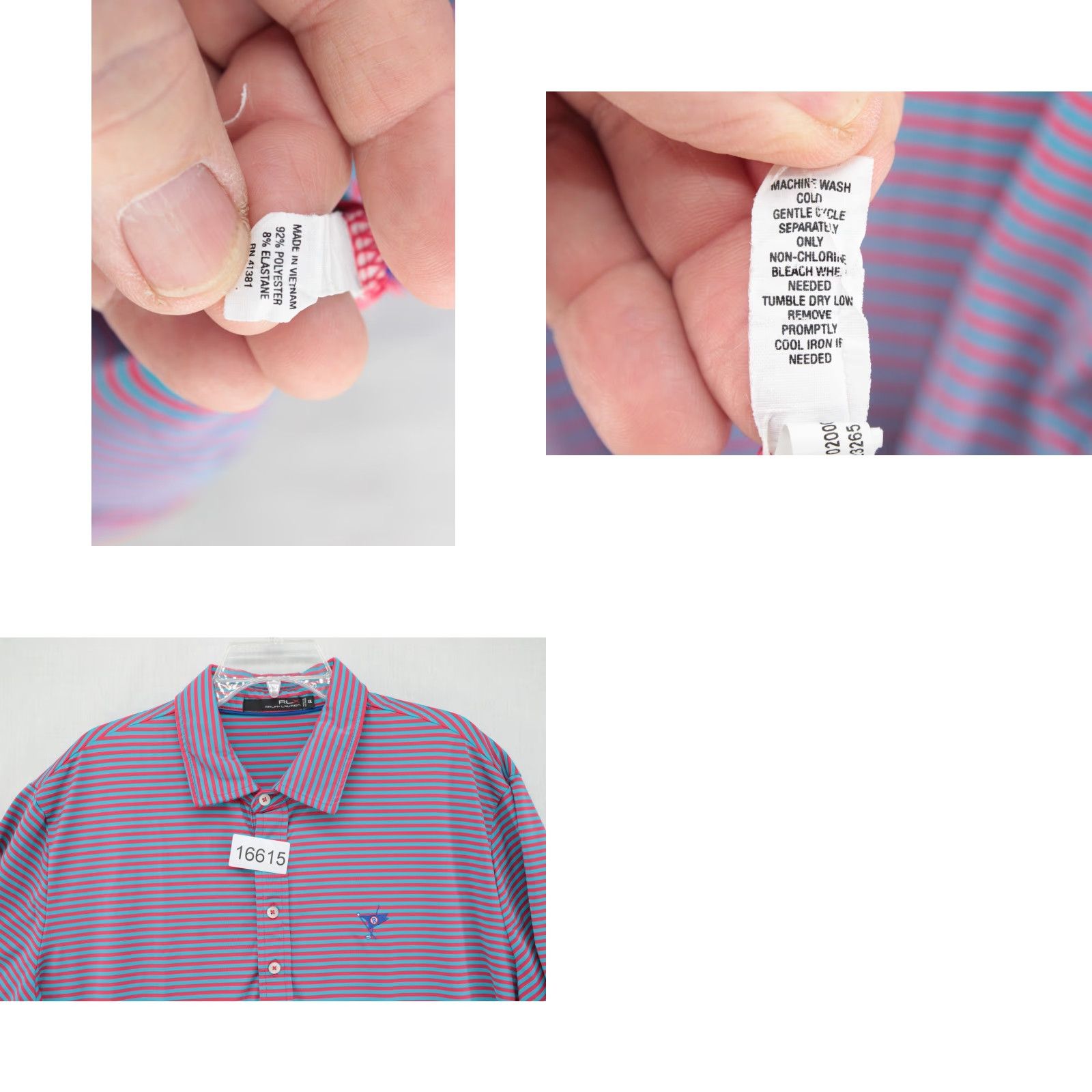 RLX Ralph Lauren RLX Ralph Lauren Polo Shirt Main Selling Point Brand Polo Men 2XL Striped Red Blue Performance Wicking Golf Shirt Mens Size US XXL / EU 58 / 5 - 8 Thumbnail