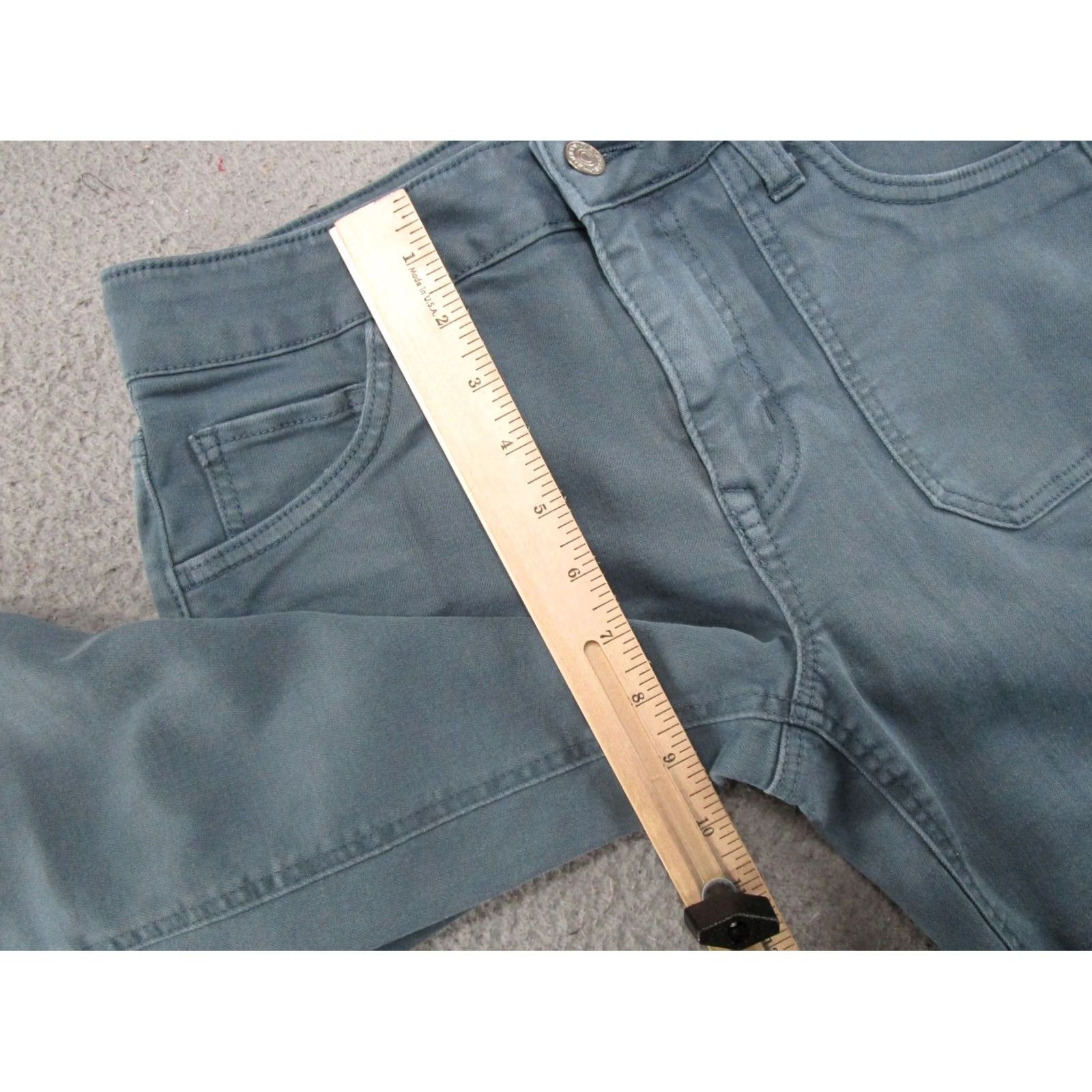 Vintage Maurices M Jeans Women's High Rise Slim Straight Ankle Jeans 4 Regular Blue Cotton Denim 5-Pocket Stretch Jeans Womens Size 27" / US 4 / IT 40 - 7 Thumbnail