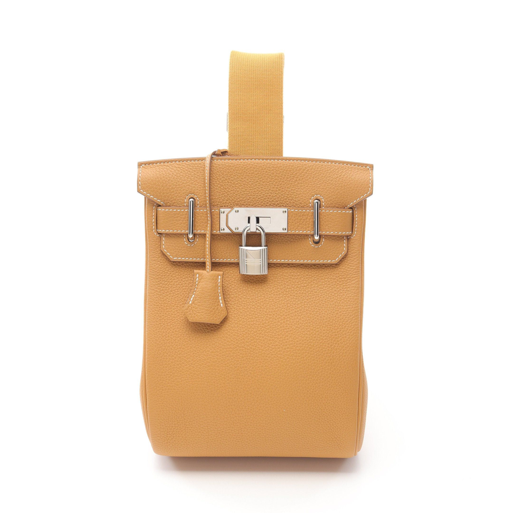 Hermes Hermes Kelly Akkad Pm Natural Sable Body Bag Togo Yellow Brown Silver Hardware B Stamp Size ONE SIZE - 1 Thumbnail