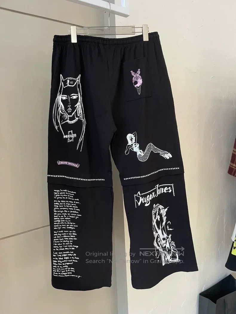 Chrome Hearts CHROME HEARTS Size L Comic pants wide-leg pants Size US 32 / EU 48 - 2 Thumbnail