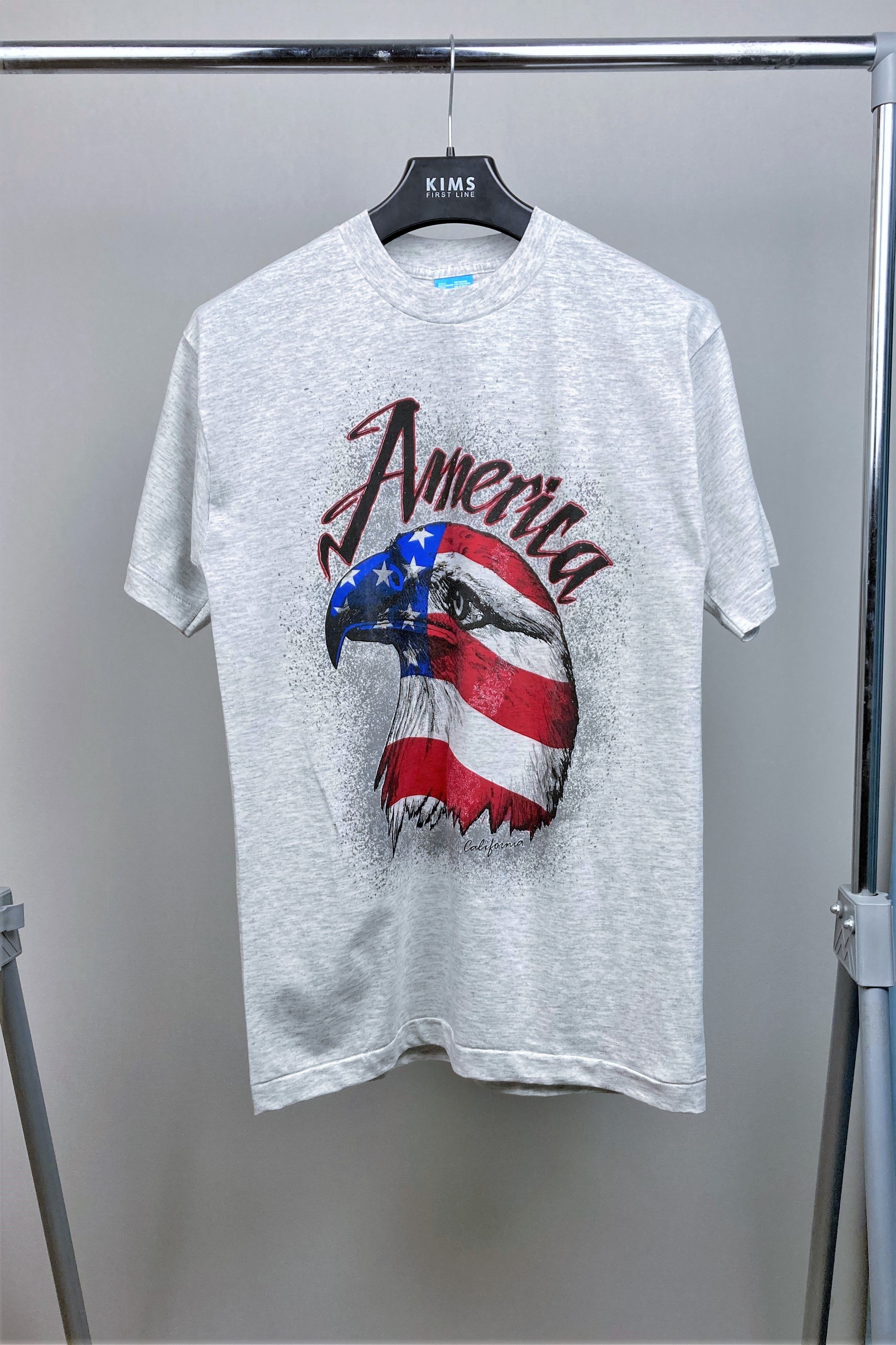 Fruit Of The Loom 1980's USA Eagle&Flag Frui Of The Loom Single Stitch Tee Size US M / EU 48-50 / 2 - 1 Thumbnail