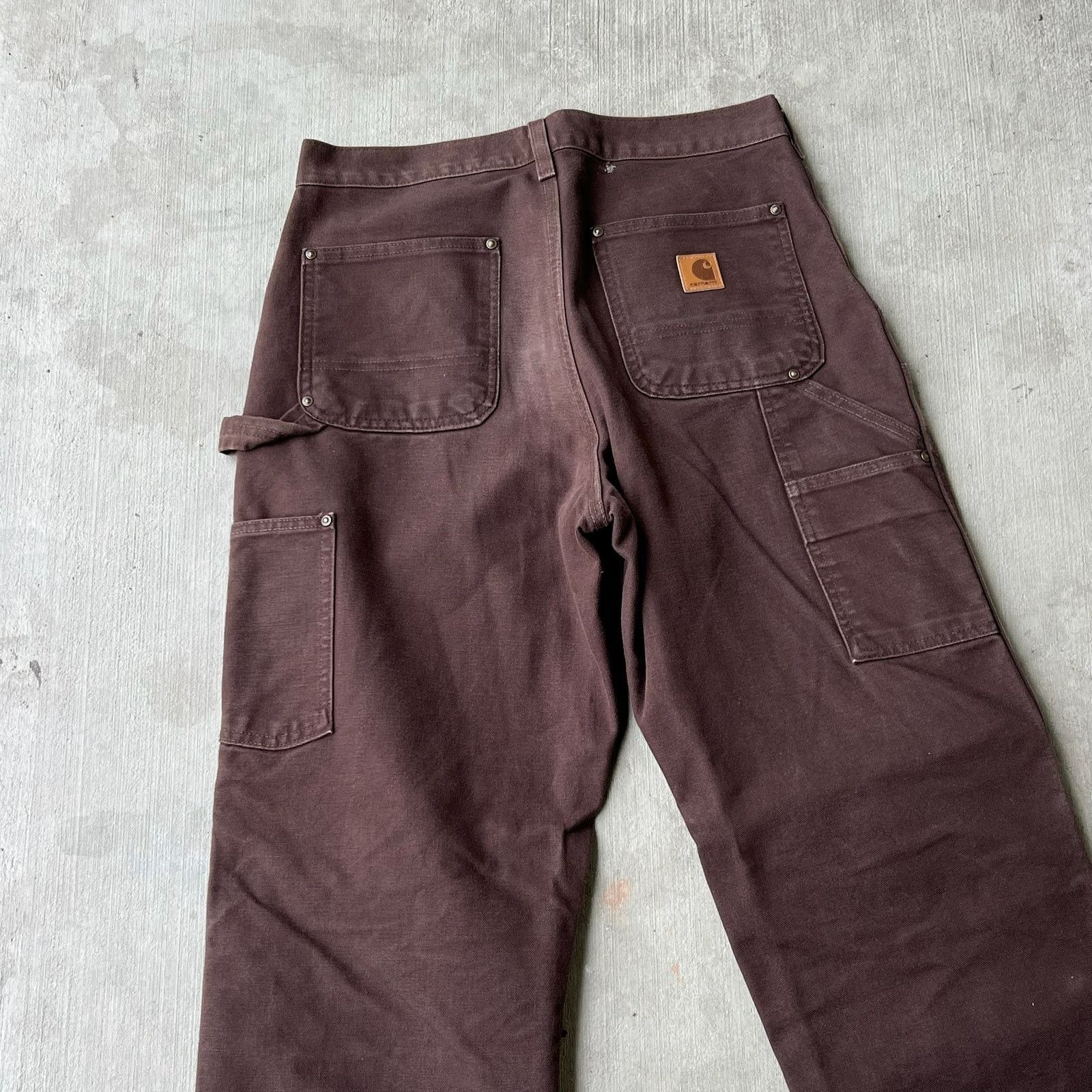 Carhartt × Vintage Carhartt brown double knee work wear carpenter pants Size US 31 - 9 Thumbnail