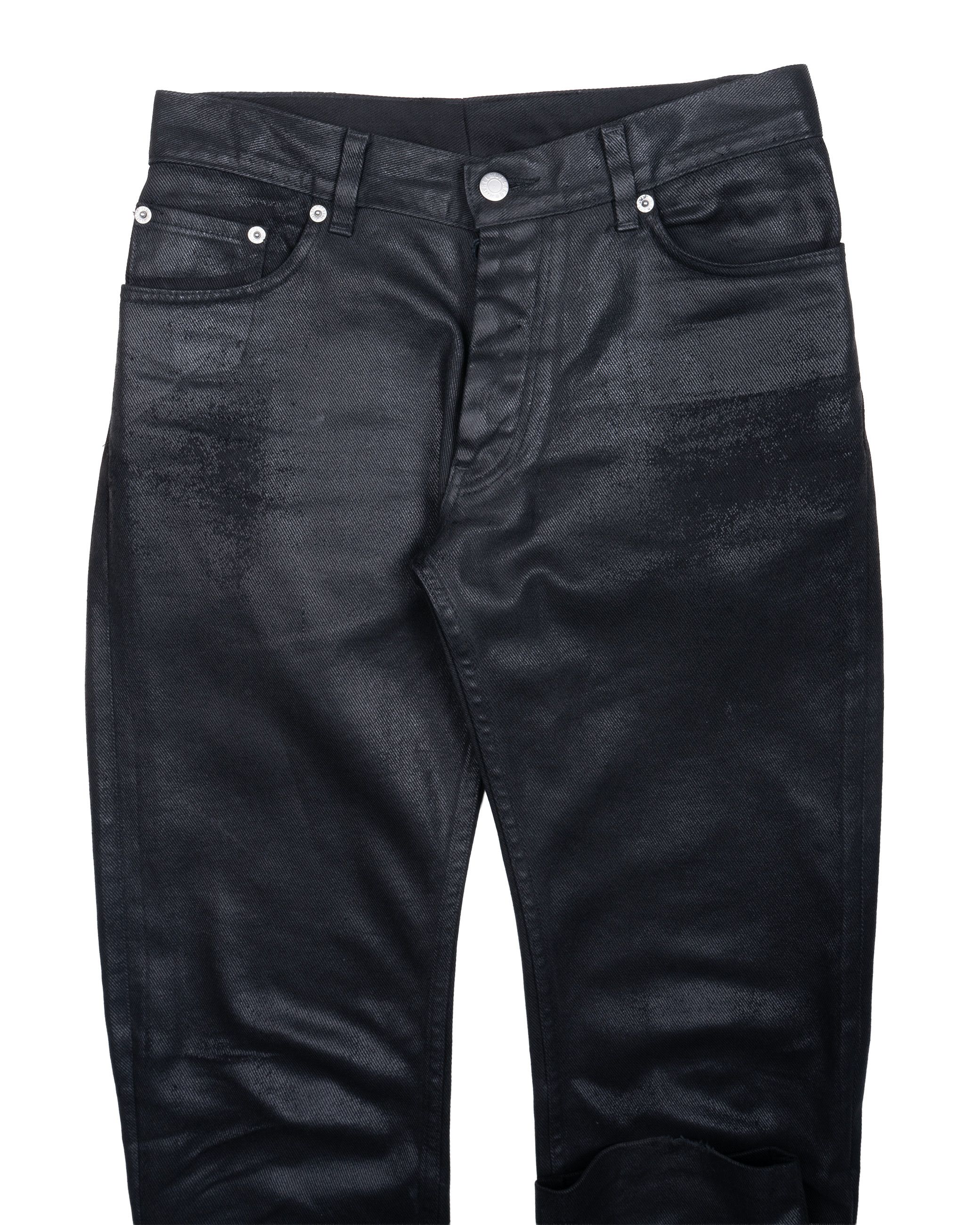 Helmut Lang Waxed Denim Pants Size US 29 - 3 Thumbnail