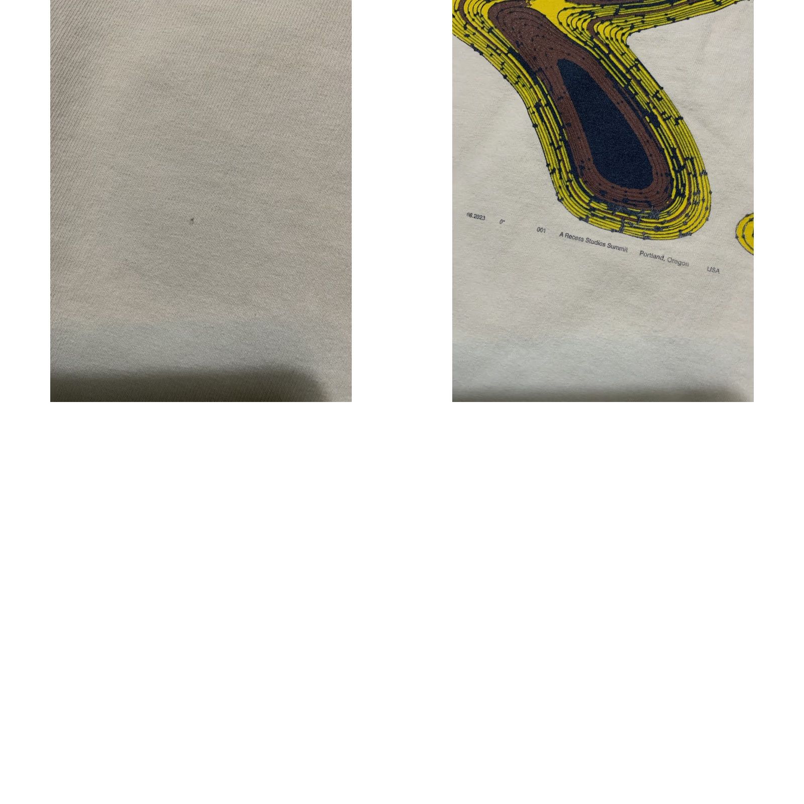 Los Angeles Apparel Recess Studios Summit 2023 Portland Oregon Trail Graphic L/S White T-Shirt Sz. L Size US L / EU 52-54 / 3 - 8 Thumbnail