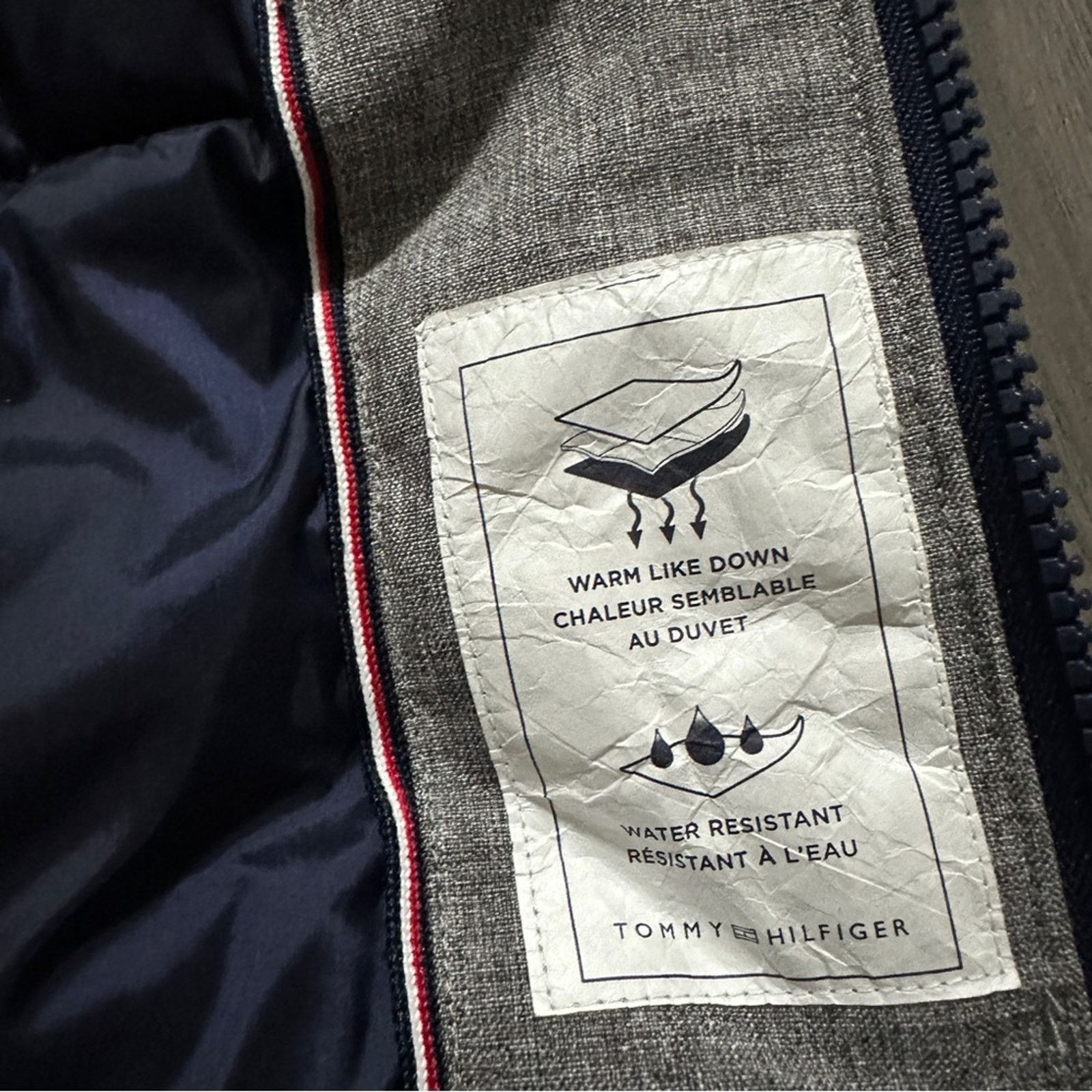 Tommy Hilfiger Tommy Hilfiger Men's Gray TH Storm Field Down Jacket Size L Size US L / EU 52-54 / 3 - 10 Thumbnail