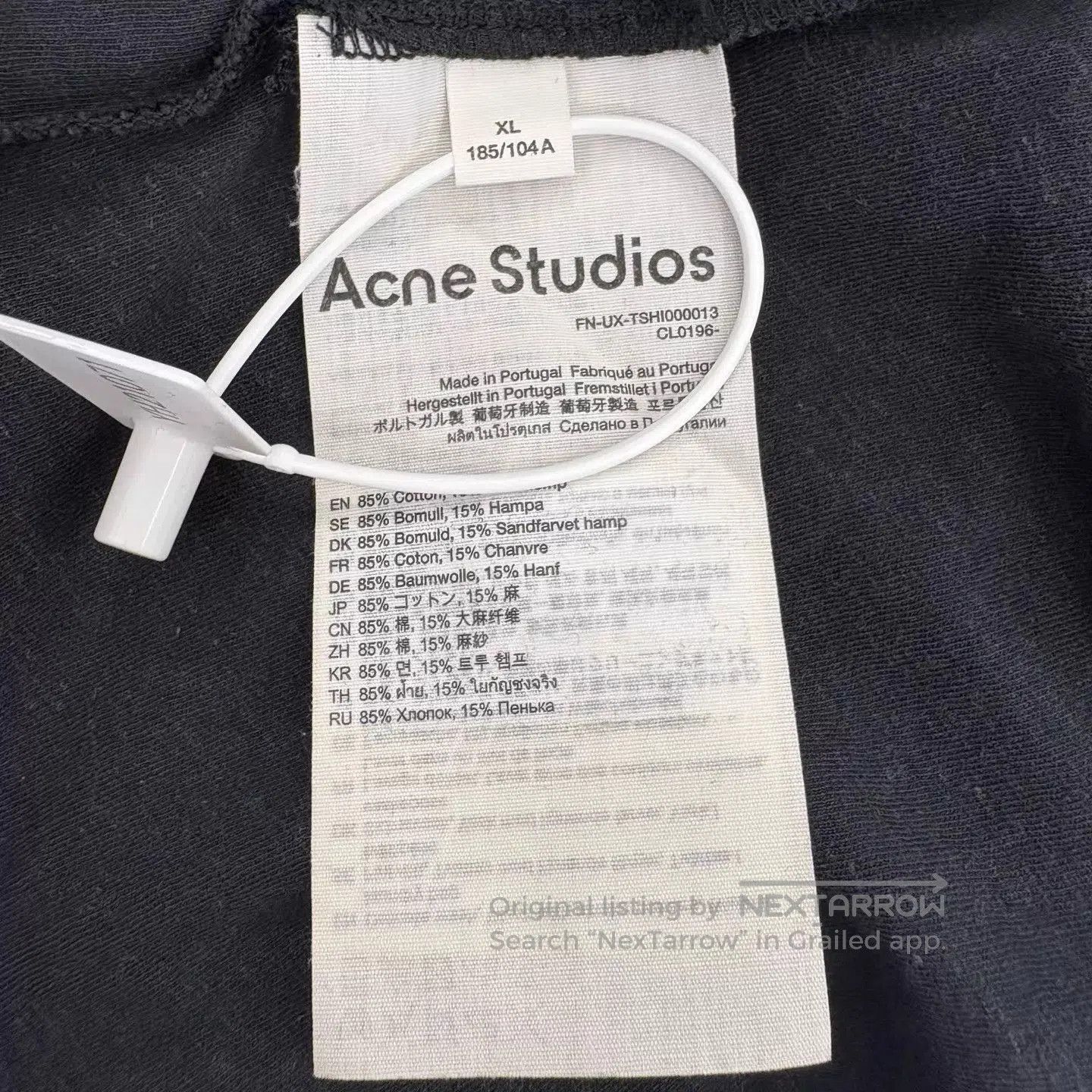 Acne Studios Black Stockholm 1996 Graphic Short Sleeve Shirt. Size US XL / EU 56 / 4 - 4 Thumbnail