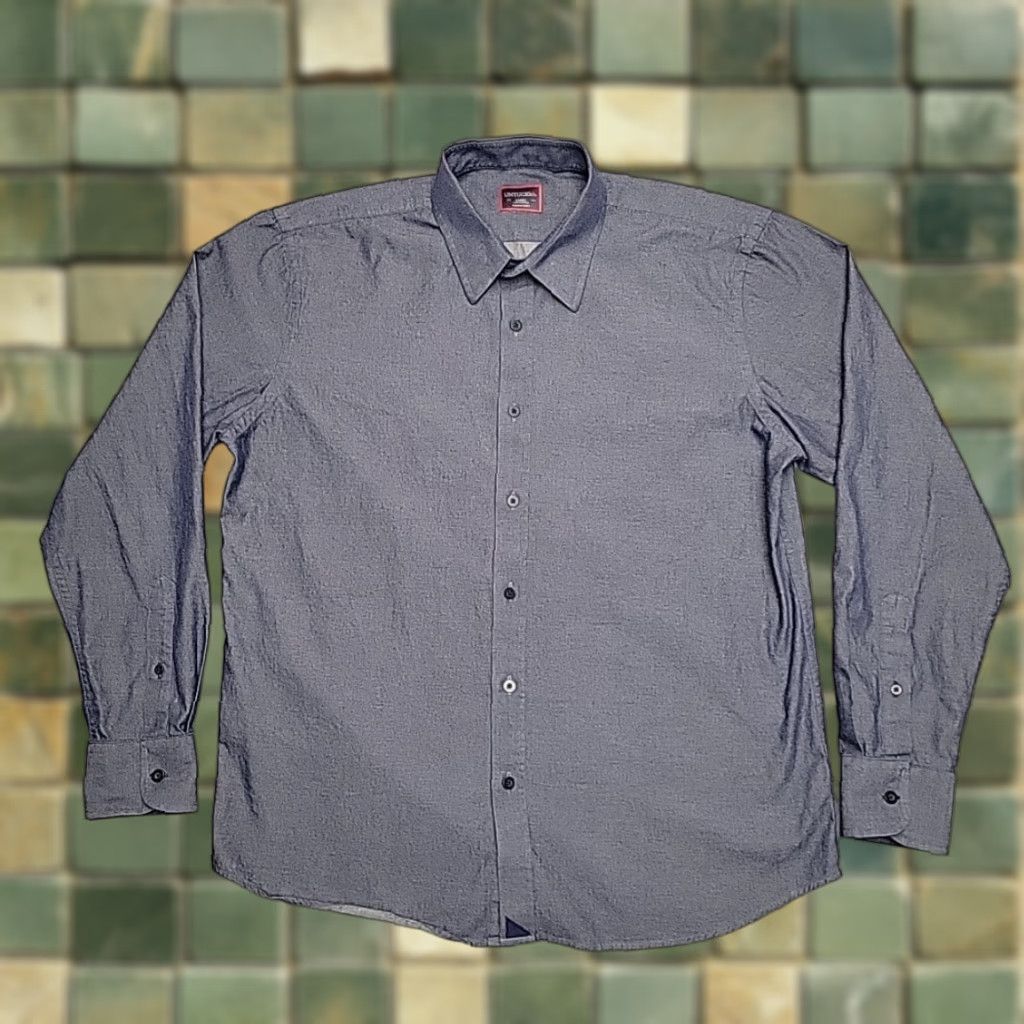 UNTUCKit UNTUCKit Shirt Mens L Blue 100% Cotton Long Sleeve Button Up Office Casual Size US L / EU 52-54 / 3 - 1 Thumbnail