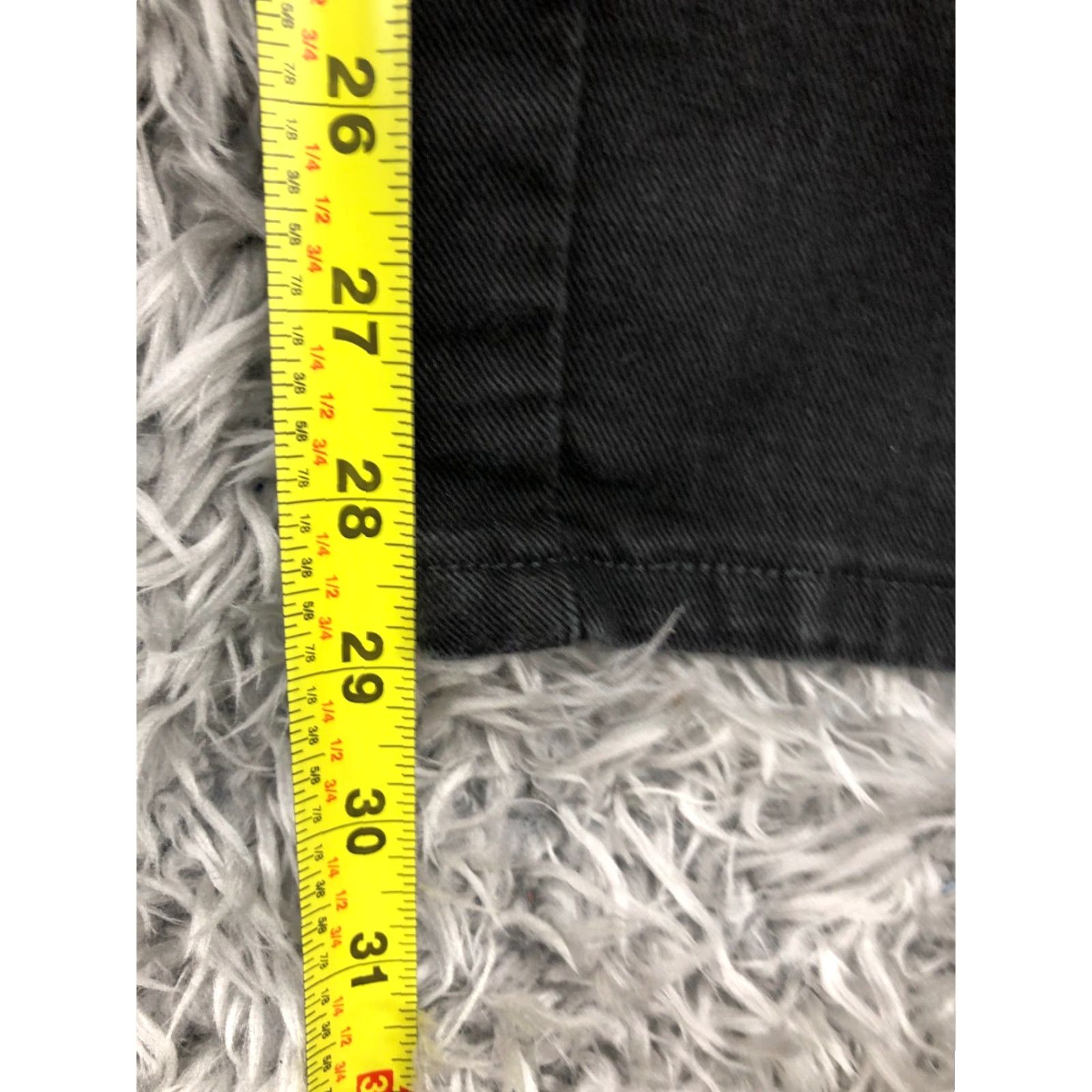 Lee Lee Relaxed Straight Jeans Mens 10 Dark Wash Black Denim 5-Pocket City Style Straight Fit Regular Waist 30in Inseam 30in Jeans Black Mens Size 32" / US 10 / IT 46 - 3 Thumbnail