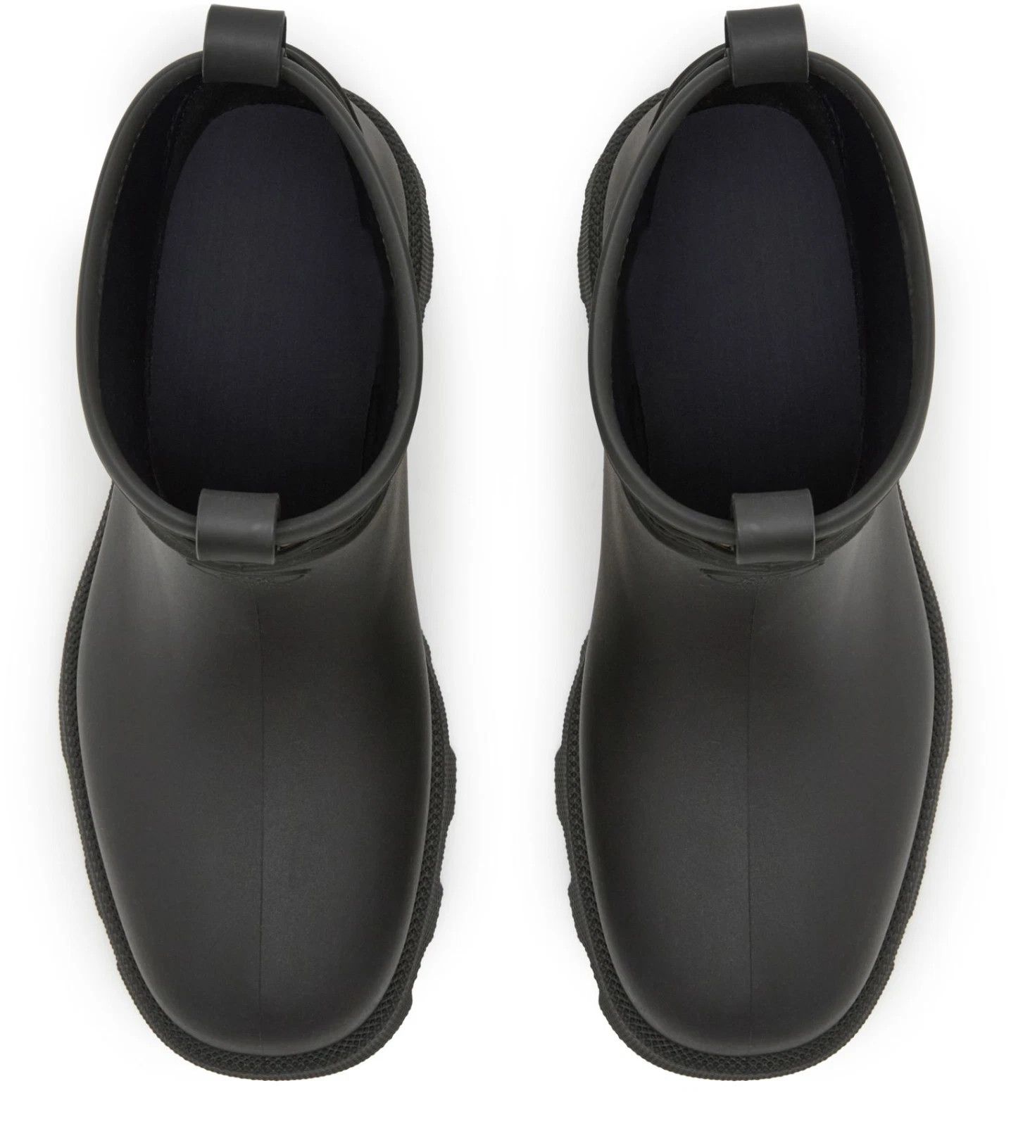 Burberry BURBERRY Marsh Black Rubber Ankle Boots New & Authentic Size US 11 / EU 44 - 4 Thumbnail