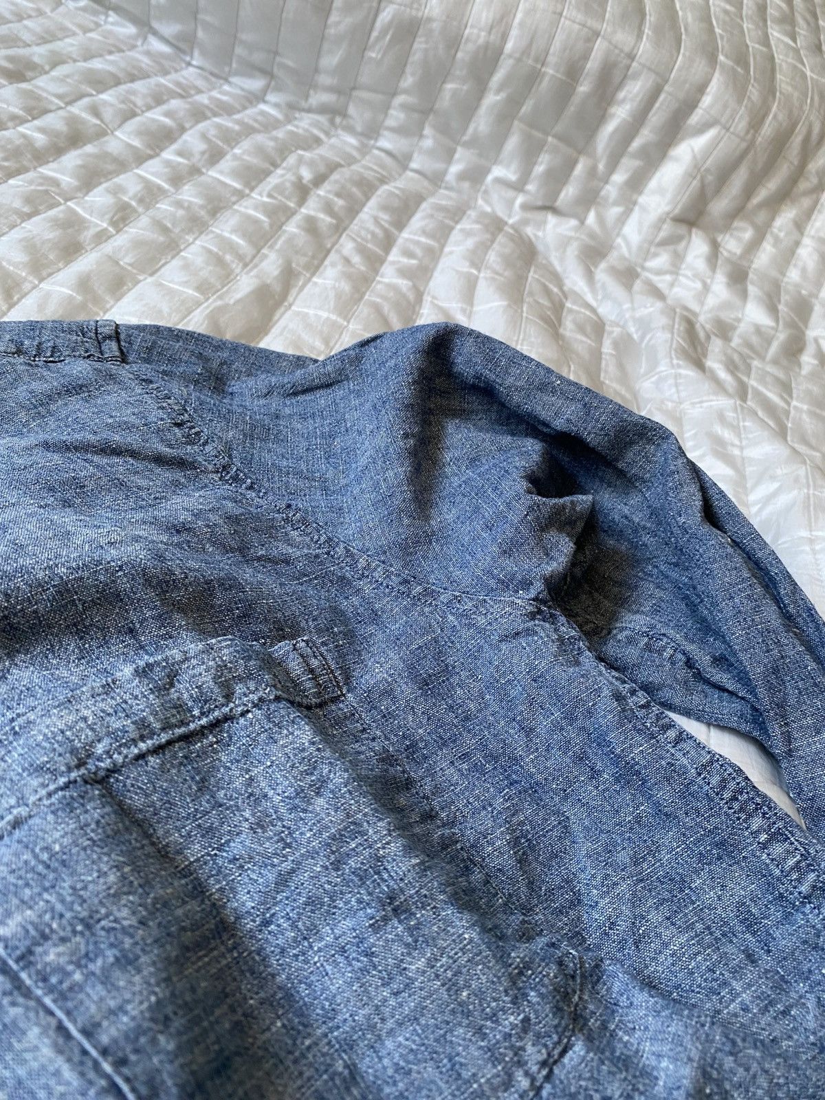 Our Legacy Our Legacy Blue Chambray 1940s Shirt Hemp Organic Cotton y2k Size US M / EU 48-50 / 2 - 15 Thumbnail