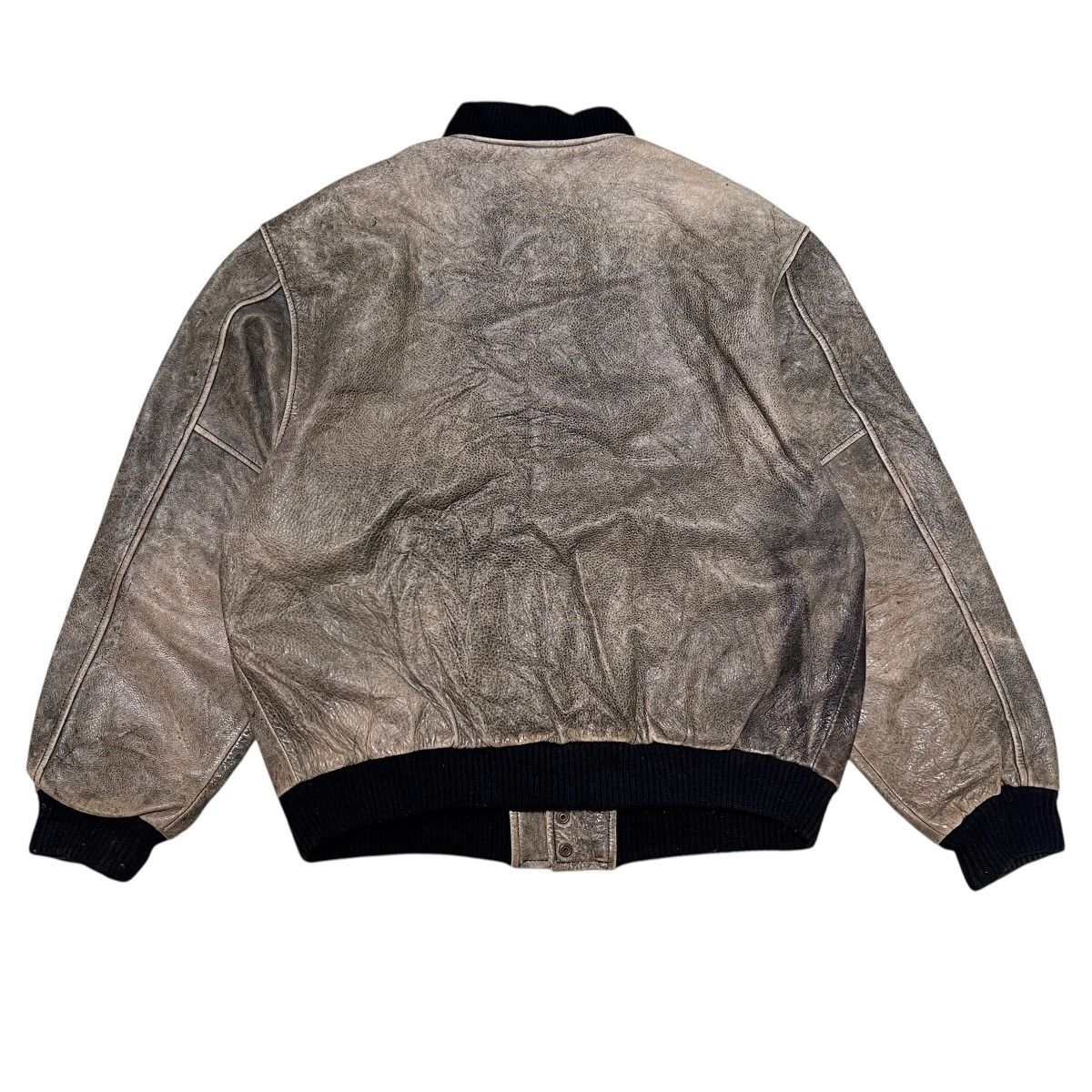 Billabong 🔥 80s 90s Vintage Billabong Leather Bomber Jacket Size US L / EU 52-54 / 3 - 2 Thumbnail
