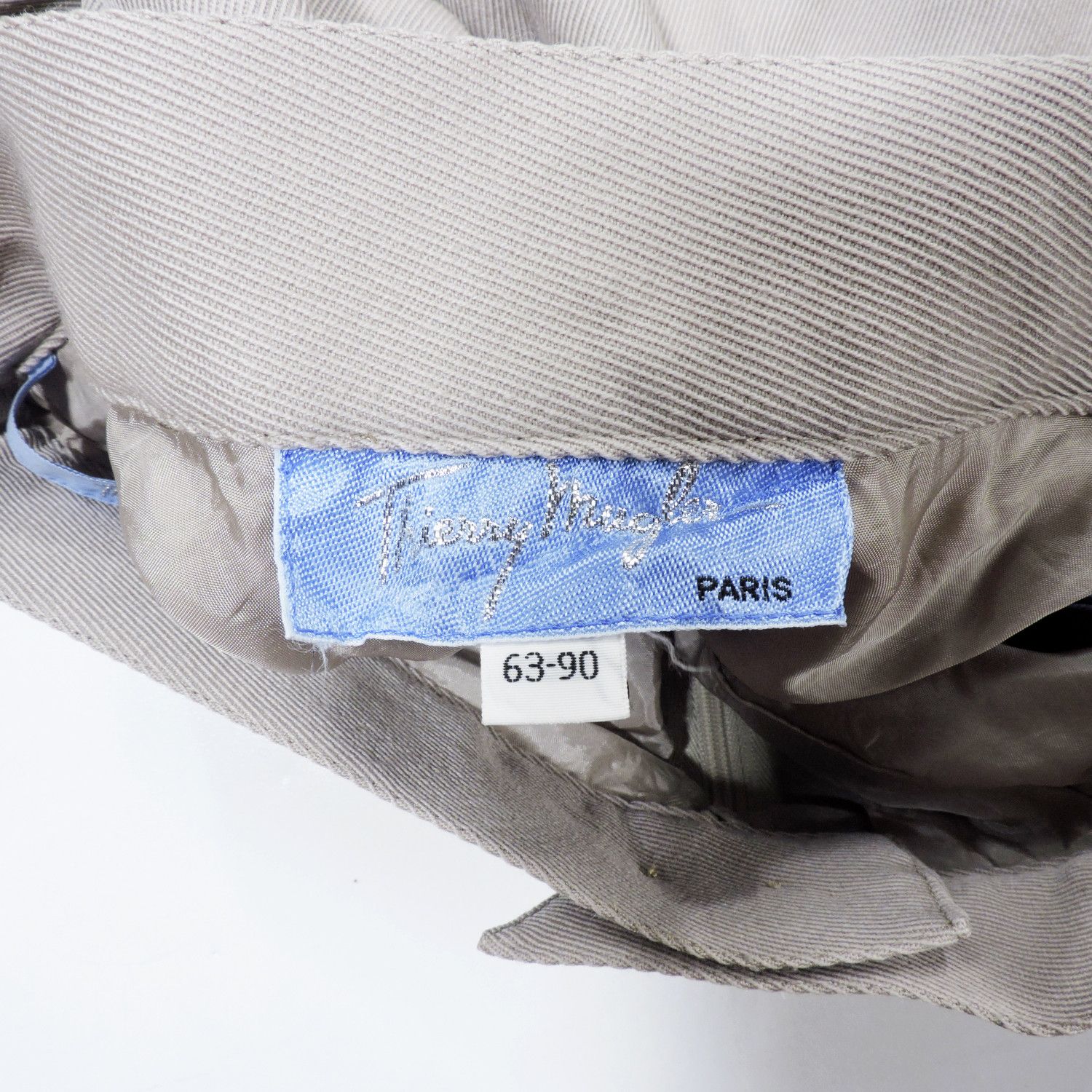 Thierry Mugler THIERRY MUGLER HIGH WAISTED CASUAL WOOL TROUSERS Size 28" / US 6 / IT 42 - 3 Thumbnail