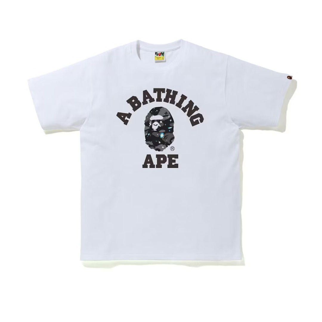 Bape Space Camo Print College Tee White Size US XXL / EU 58 / 5 - 1 Preview