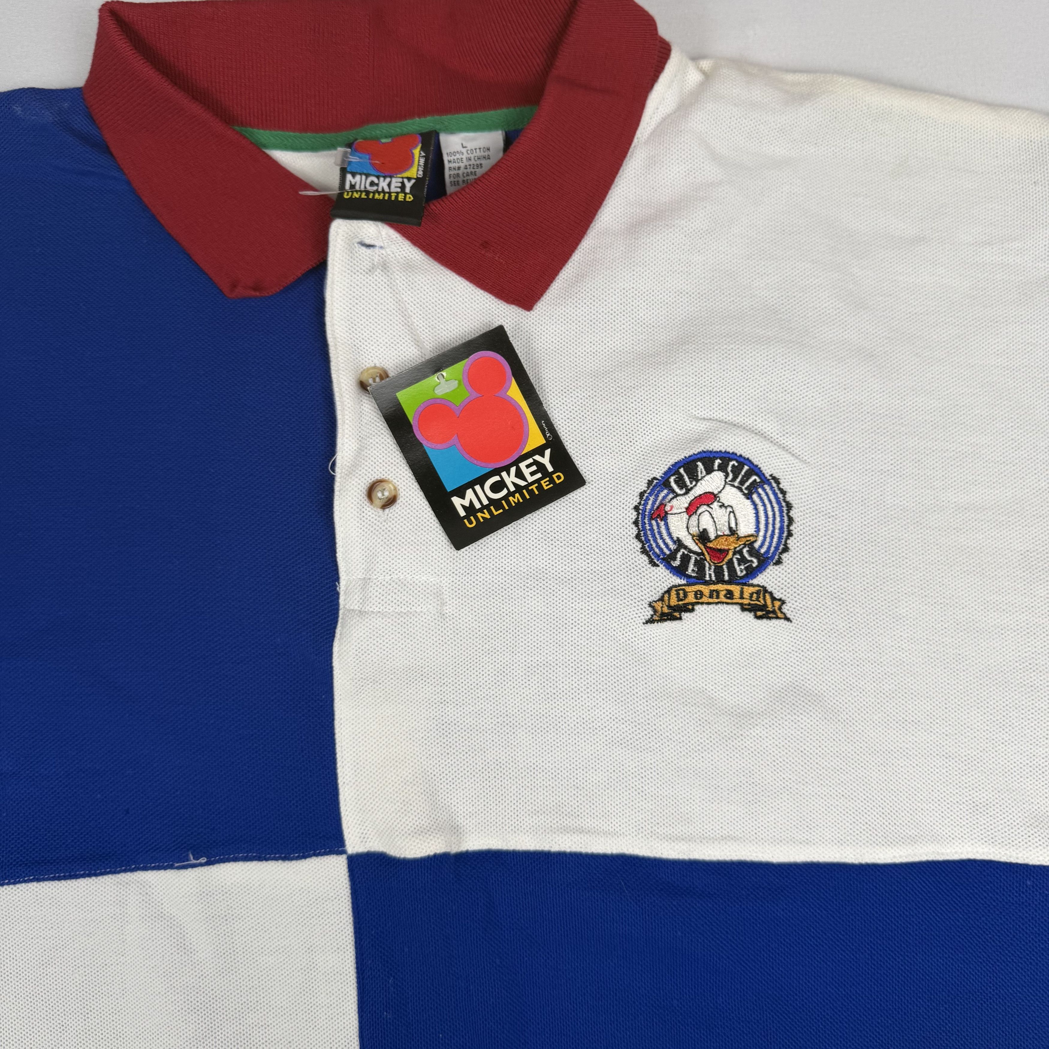 Mickey Unlimited Mickey Unlimited 90s Donald Duck Colorblock Polo L Size US L / EU 52-54 / 3 - 3 Thumbnail