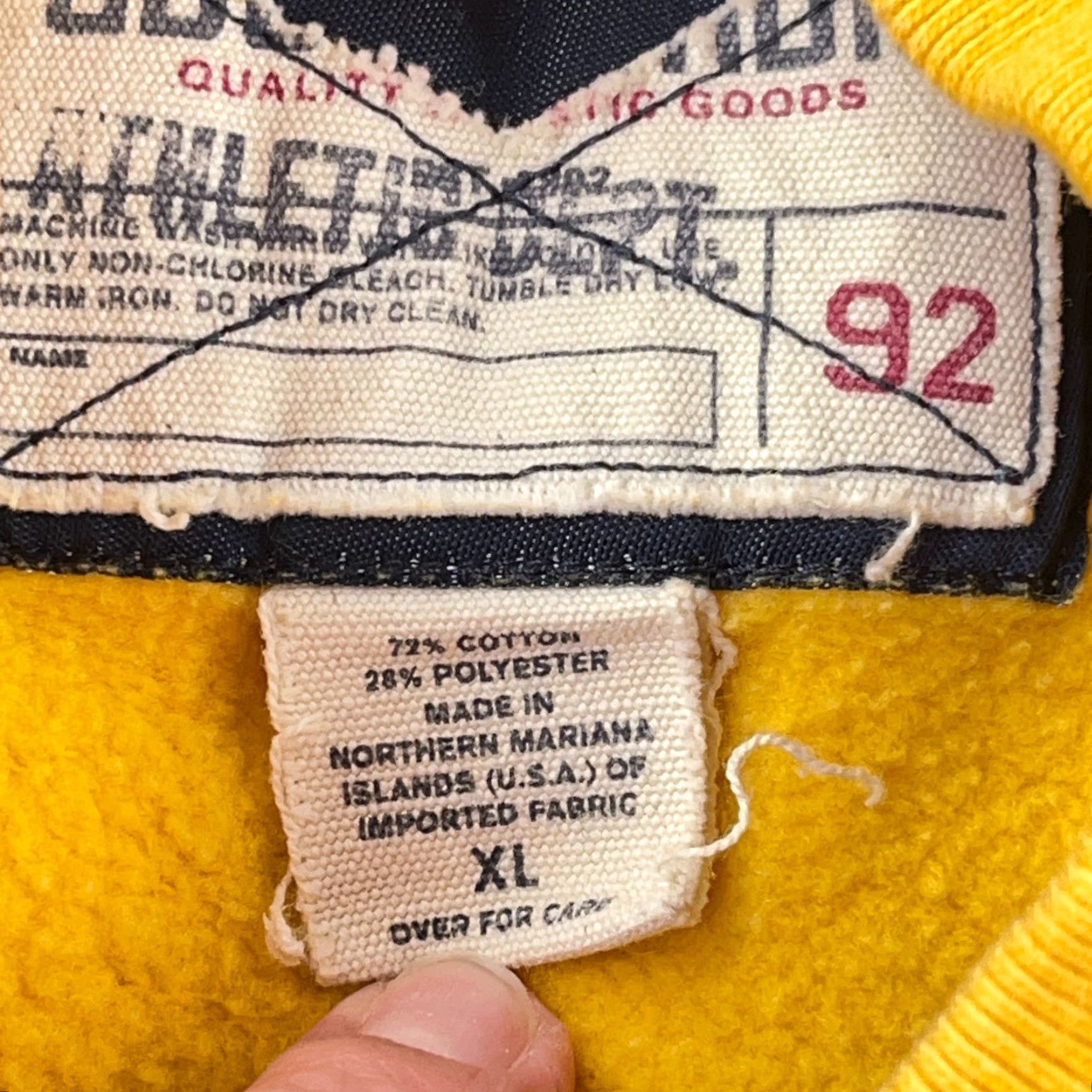 Abercrombie & Fitch Abercrombie & Fitch Sweatshirt Mens XL Yellow Crewneck VTG Size US XL / EU 56 / 4 - 3 Thumbnail