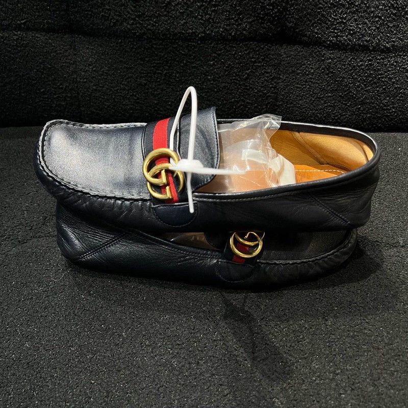 Gucci Gucci Horsebit Navy Loafers for Men Size US 9.5 / EU 42-43 - 6 Thumbnail