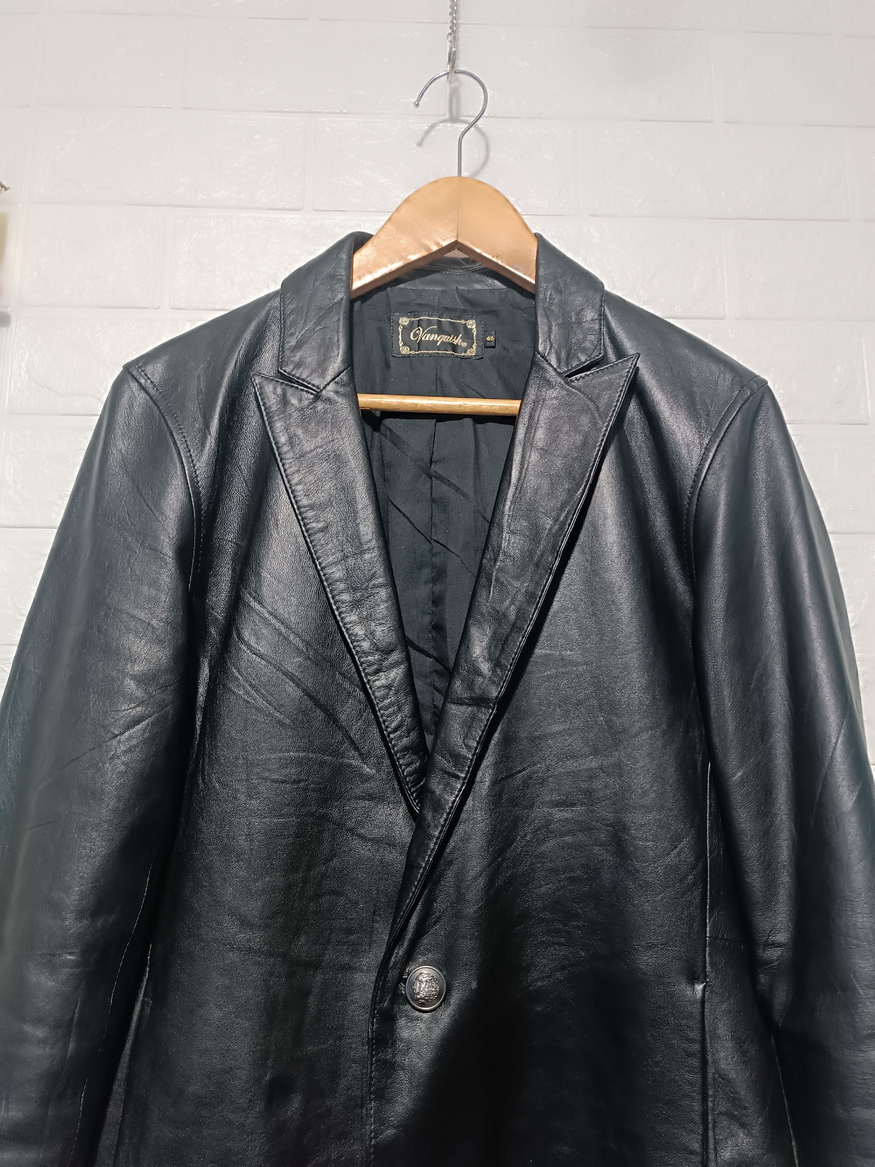Vanquish Vanquish Sheepskin Leather Blazer Size US M / EU 48-50 / 2 - 4 Thumbnail