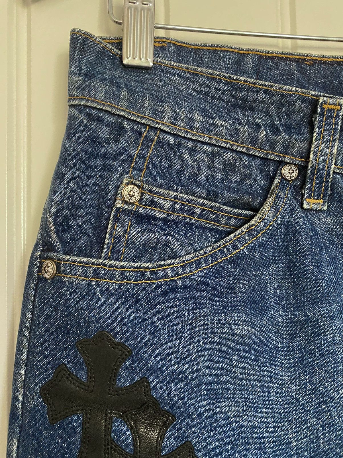 Chrome Hearts Chrome Hearts Levi’s 517 70’s Cross Patch Blue Jeans Size US 30 / EU 46 - 4 Thumbnail