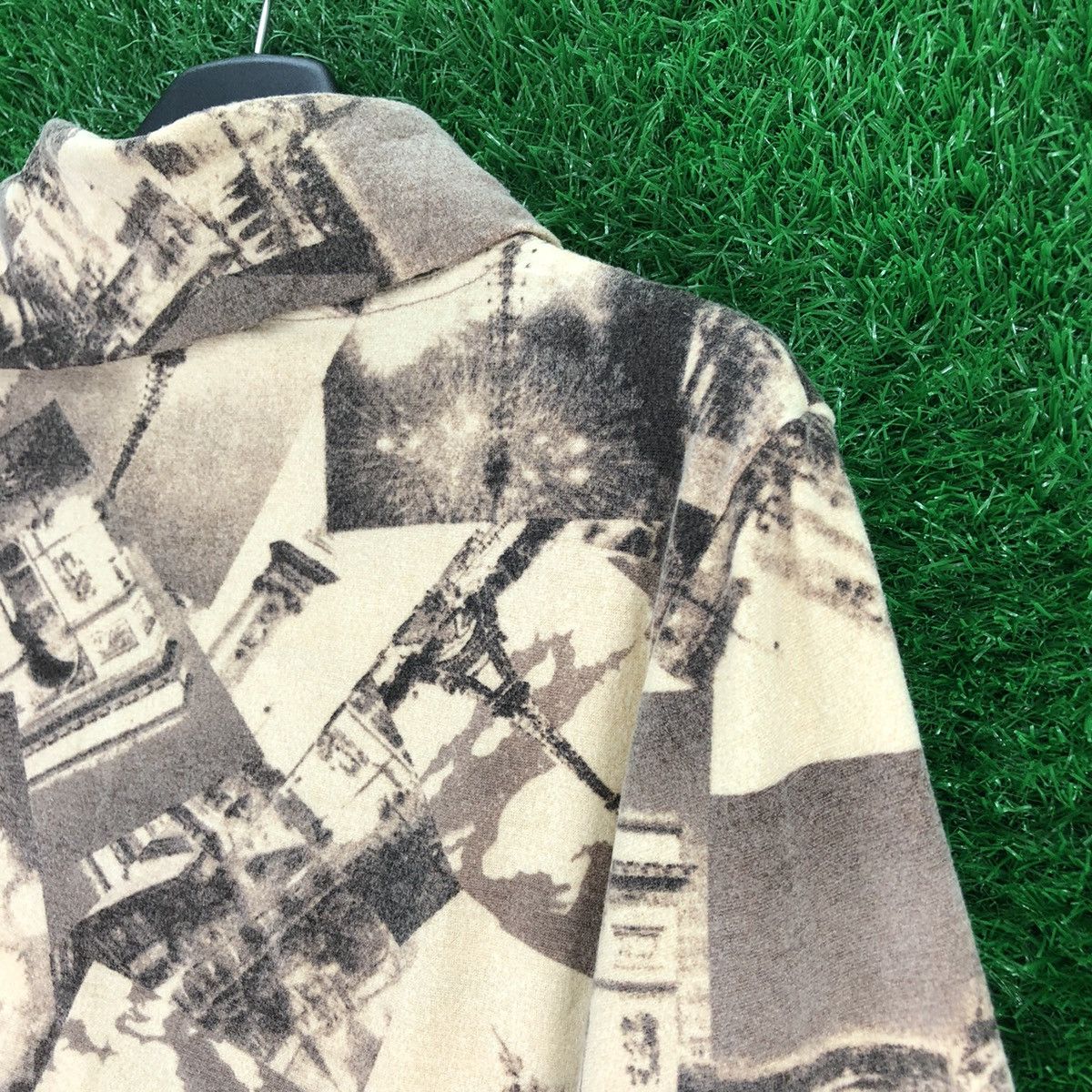 Japanese Brand × Vintage Vintage 90's Paris City Fullprint Ladies Tee Turtle Net Size XS / US 0-2 / IT 36-38 - 5 Thumbnail