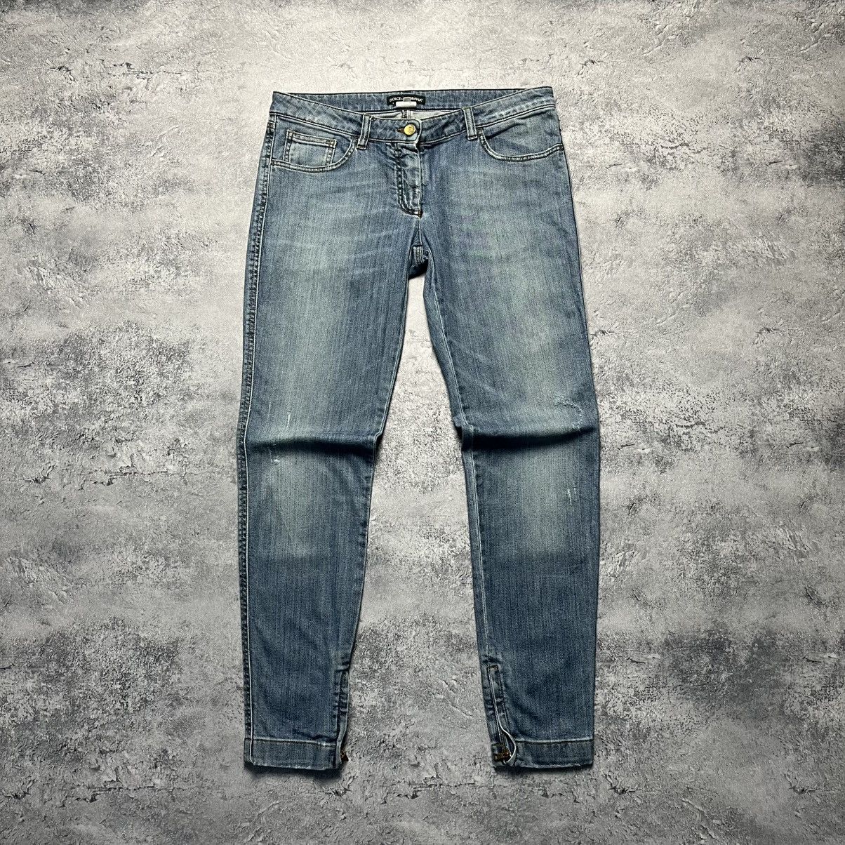 Dolce & Gabbana Vintage Dolce & Gabbana Distressed Blue Denim Jeans Luxury Size 30" / US 8 / IT 44 - 1 Thumbnail