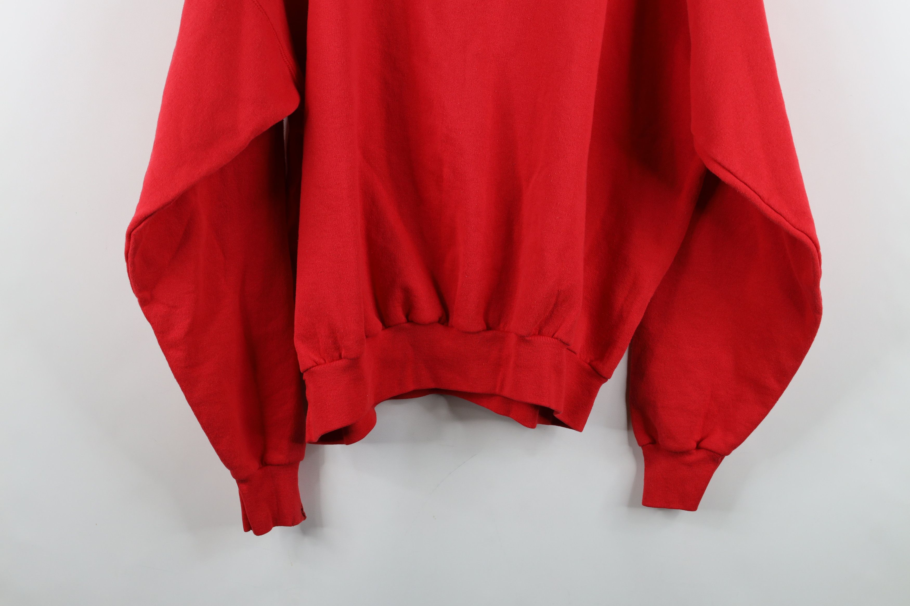 Vintage Vintage 90s Must Love Cats Cat Lady Layered Sweatshirt Red Size XL / US 12-14 / IT 48-50 - 14 Thumbnail