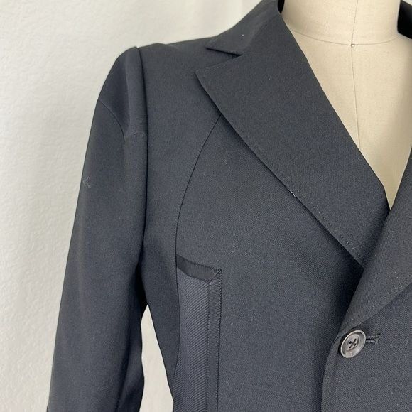 Japanese Brand Shiro Sakai Wool Asymetric Placket Tailored Mixed Media Japa Size M / US 6-8 / IT 42-44 - 2 Thumbnail