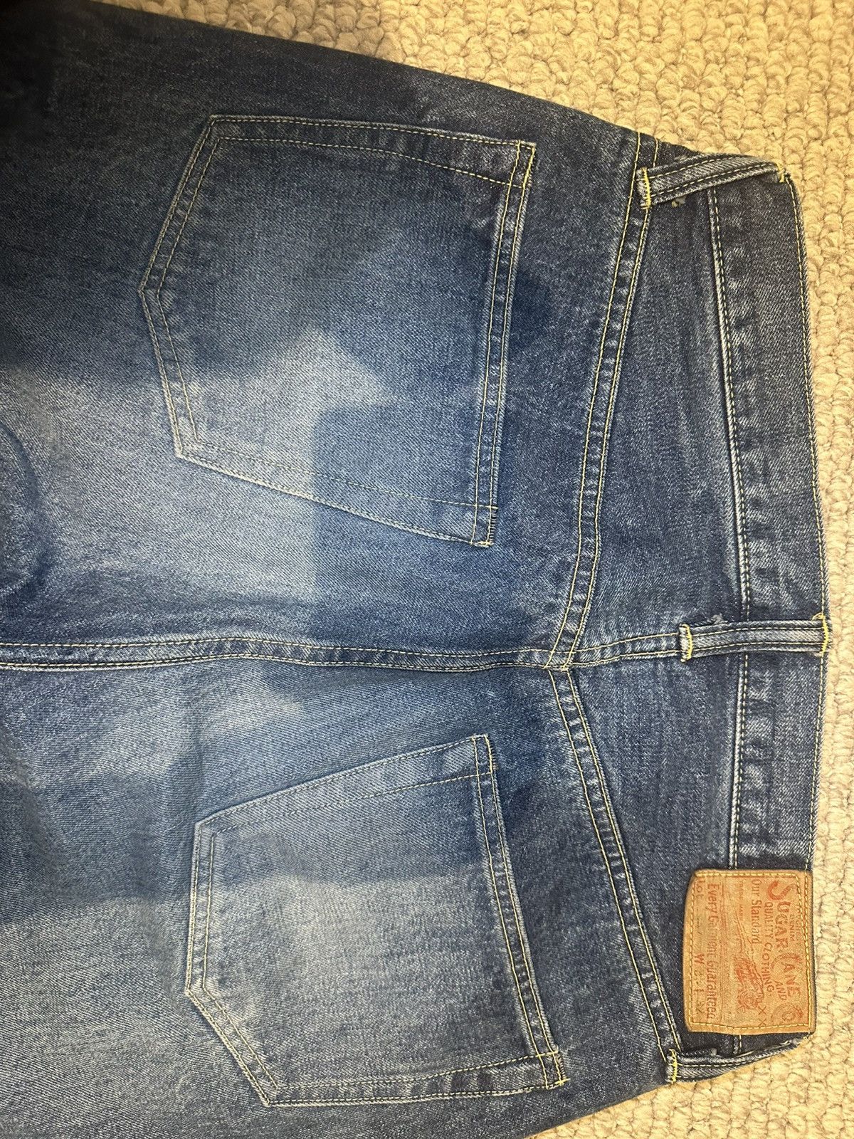 Sugar Cane Sugar Cane Type III 1947 Slim Straight Raw Selvedge Denim Size US 33 - 3 Thumbnail
