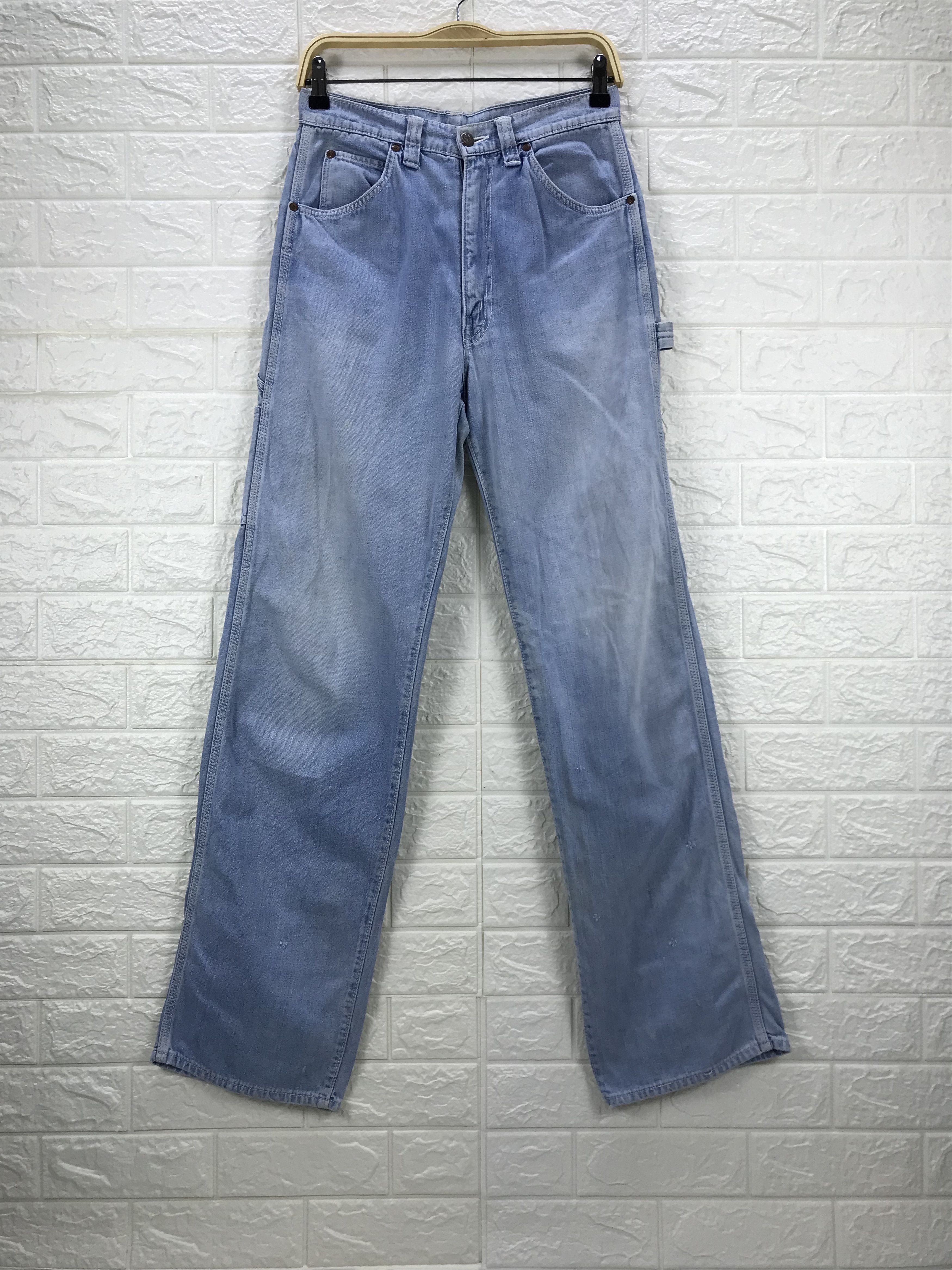 Big John Vintage Big John Light Wash Carpenter Jeans Size US 29 - 5 Thumbnail