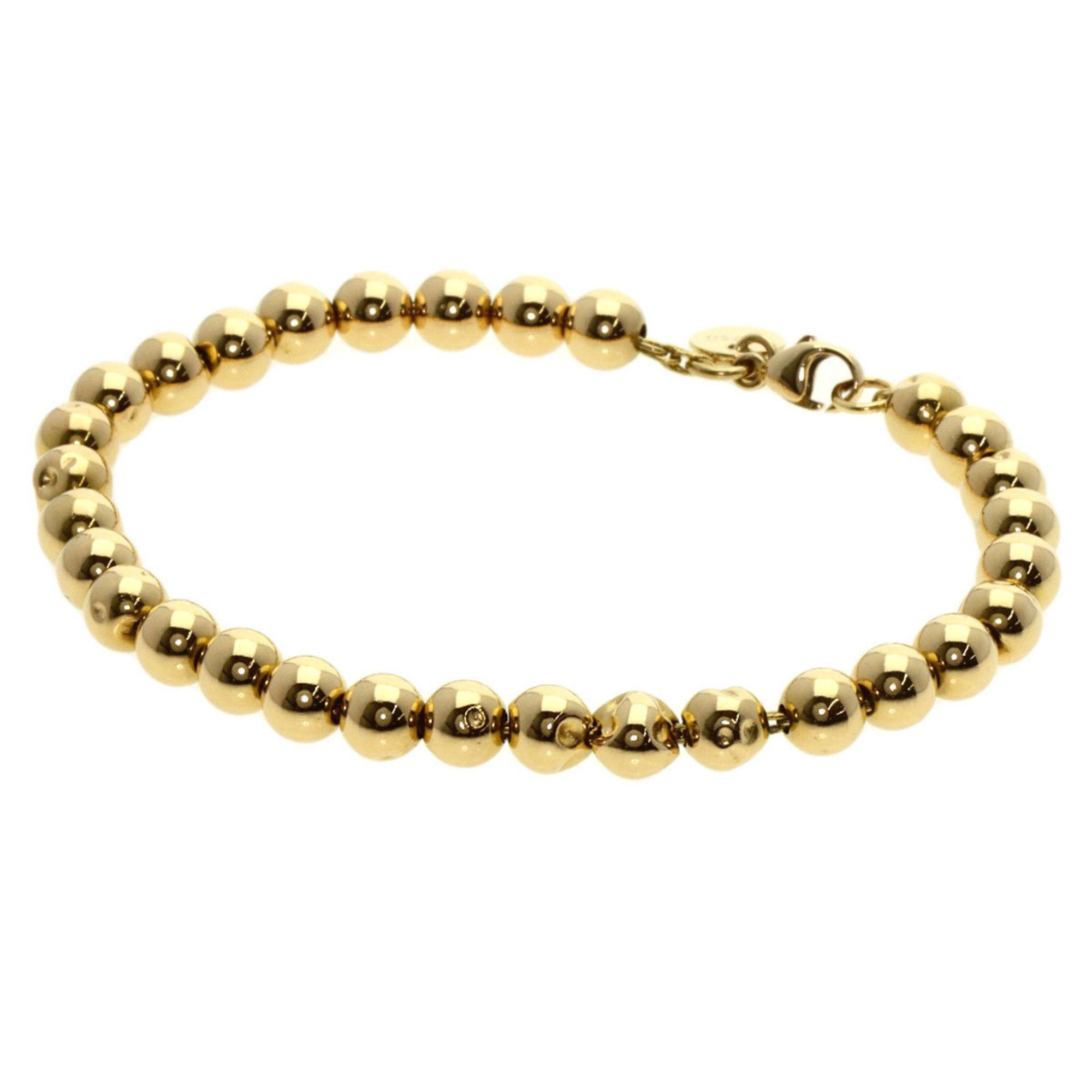 Tiffany Ball Chain Bracelet 18K Yellow Gold Women's TIFFANY