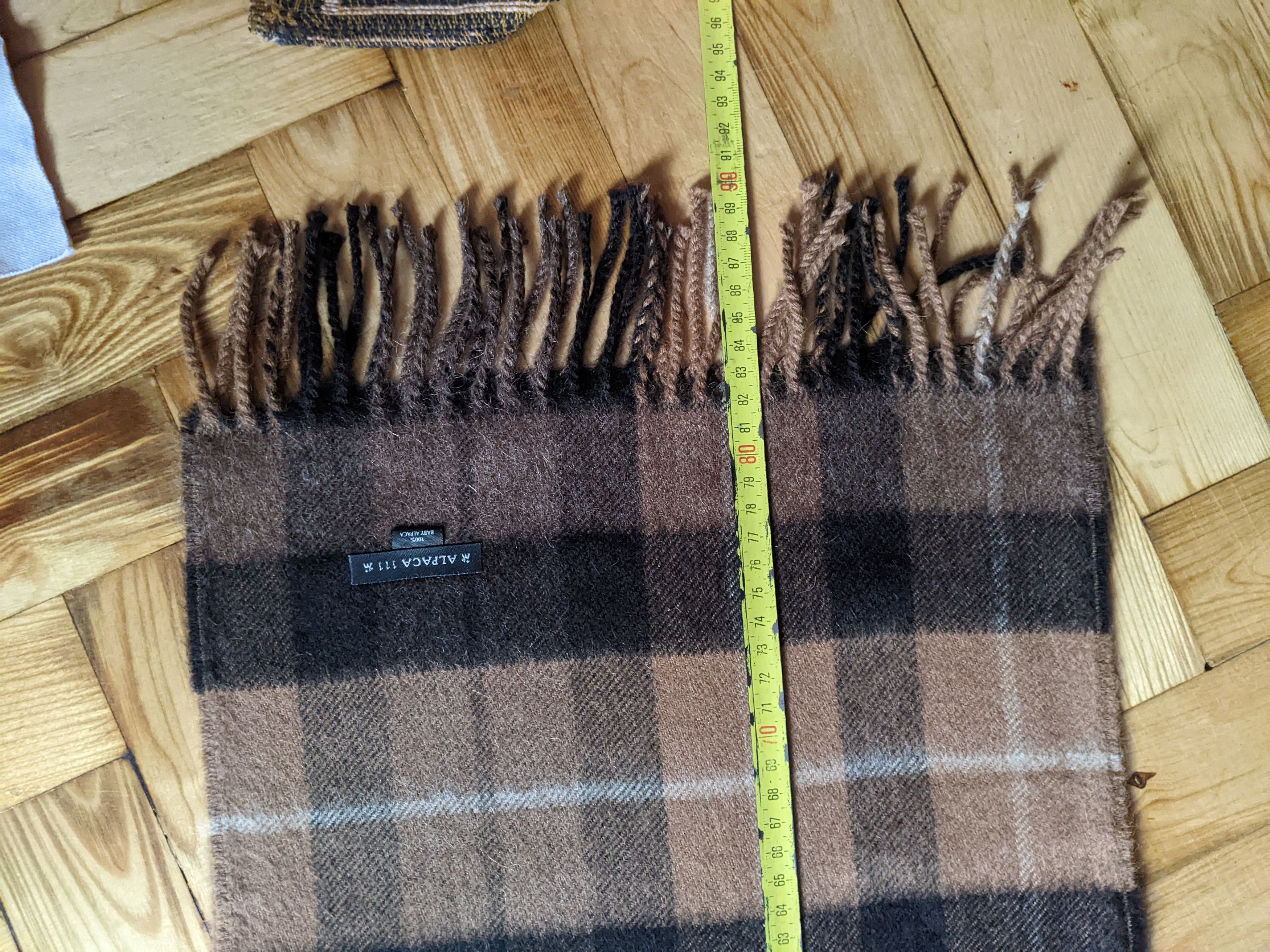 Vintage Alpaca11 Wool Plaid Scarf Barbour Burberry Polo Ralph Lauren Size ONE SIZE - 6 Thumbnail