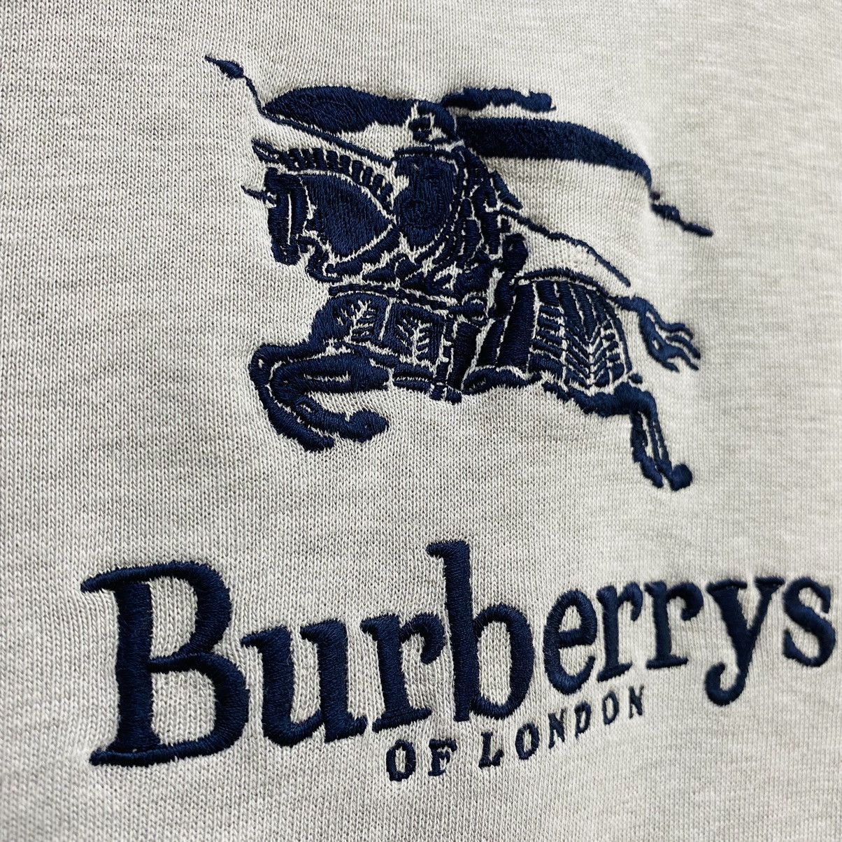 Burberry Vintage Burberrys of London Quarter Zip Sweatshirt Big Logo Size US L / EU 52-54 / 3 - 7 Thumbnail