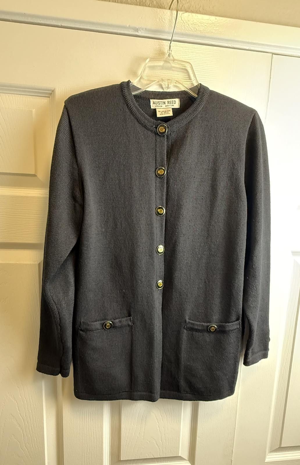 Austin Reed Vintage Austin Reed Merino Wool Cardigan Sz S USA Size S / US 4 / IT 40 - 8 Thumbnail