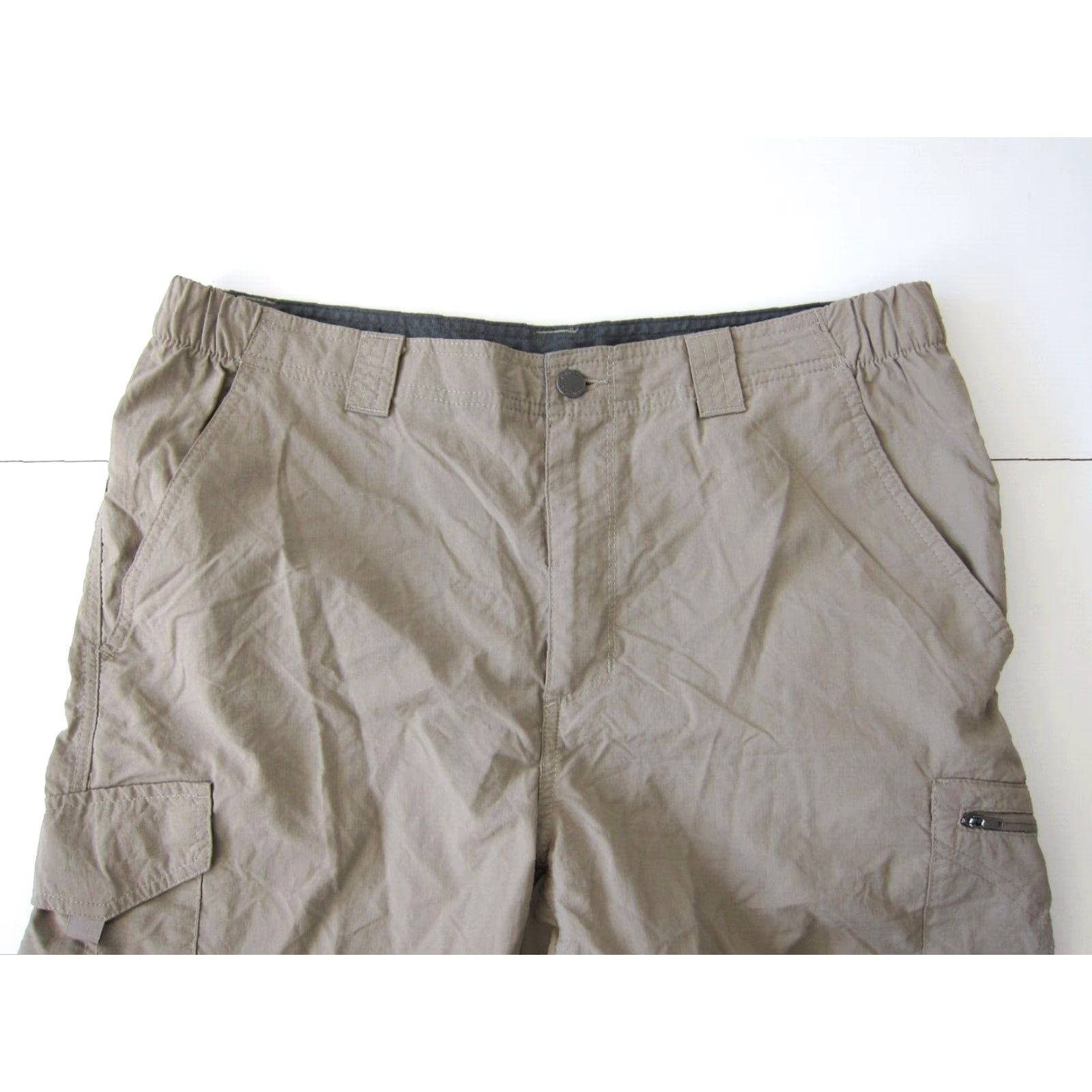 Vintage Columbia Nylon Beige Brown Pocket Lightweight Cargo Short Men 36 Size US 36 / EU 52 - 3 Thumbnail
