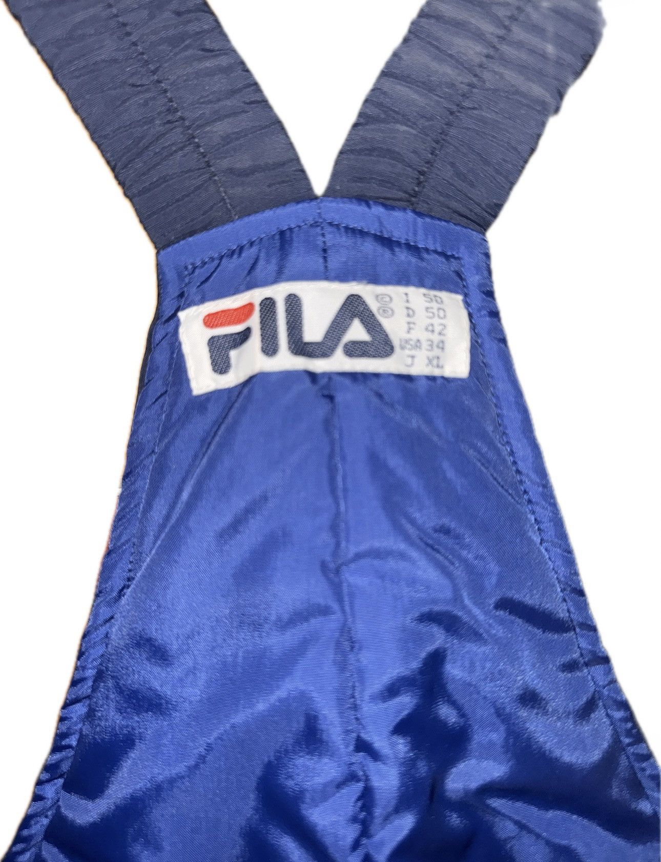 Fila Vintage Fila Ski Bibs / Salopettes - Navy Blue - Size 50 Size US M / EU 48-50 / 2 - 2 Thumbnail