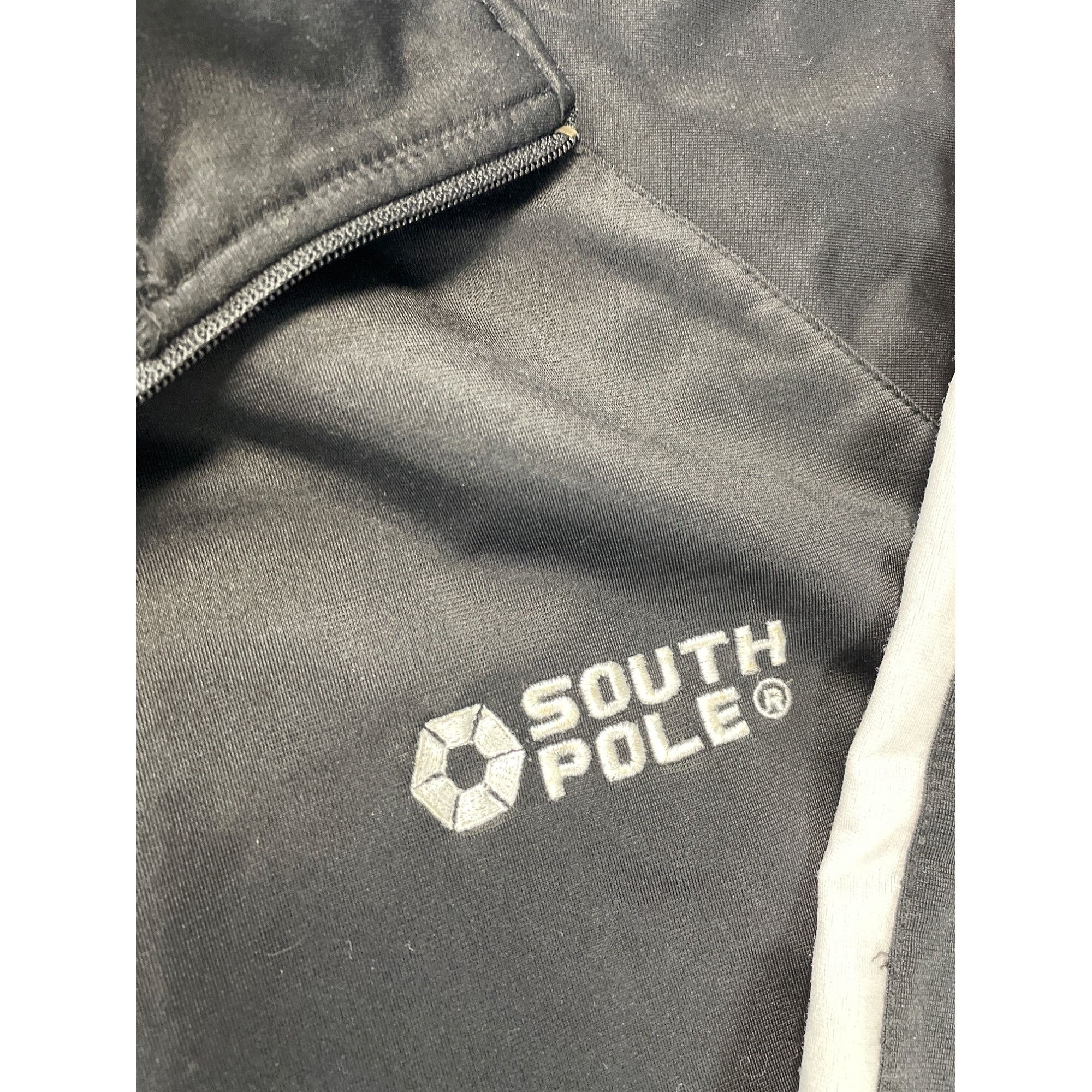 Southpole Southpole Mens VTG Black Track Jacket Red White Striped Size Size US XXL / EU 58 / 5 - 2 Thumbnail