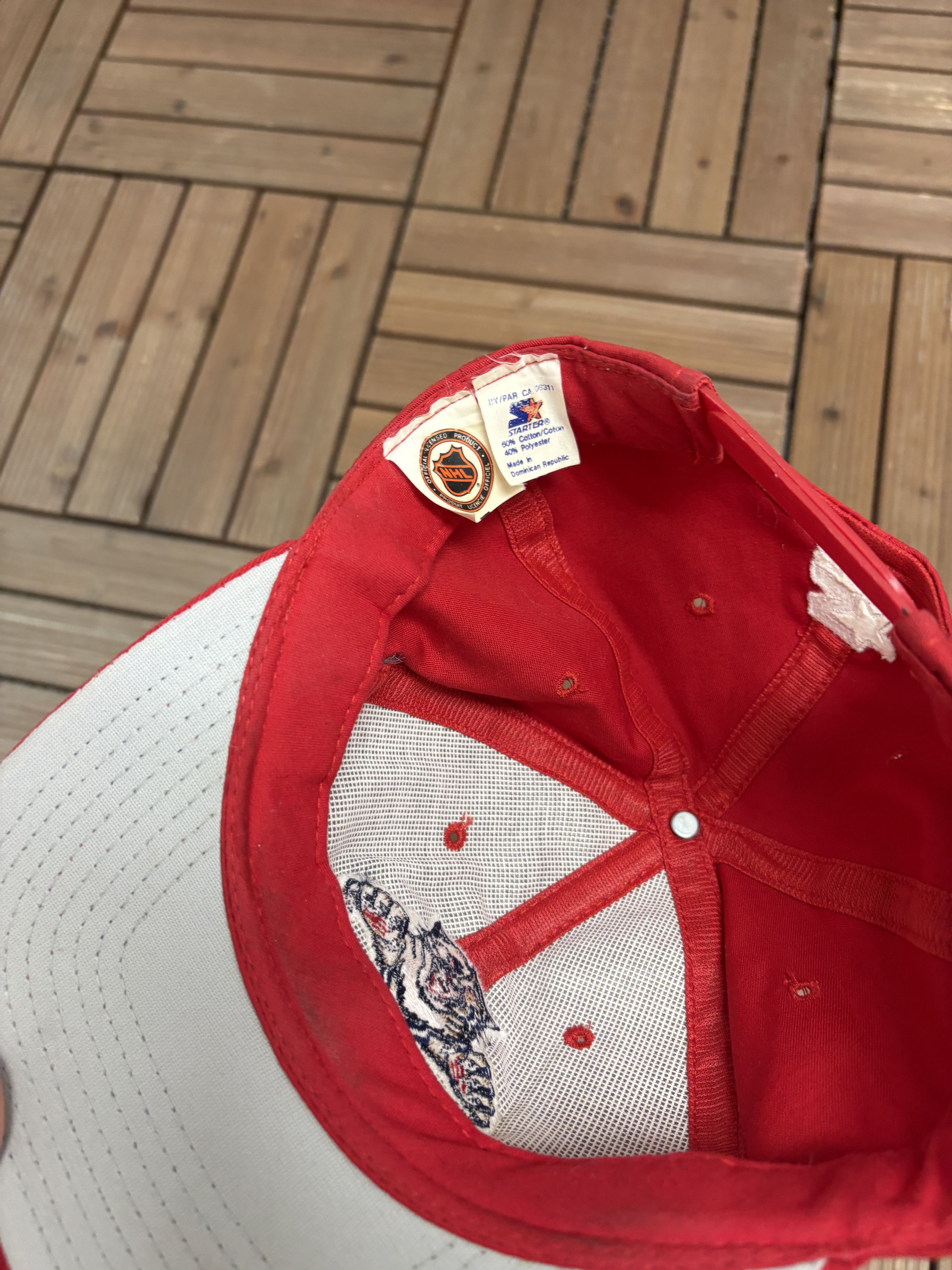 Starter Florida Panthers Embroidered Vintage Red Snap Back Hat Cap Size ONE SIZE - 6 Thumbnail