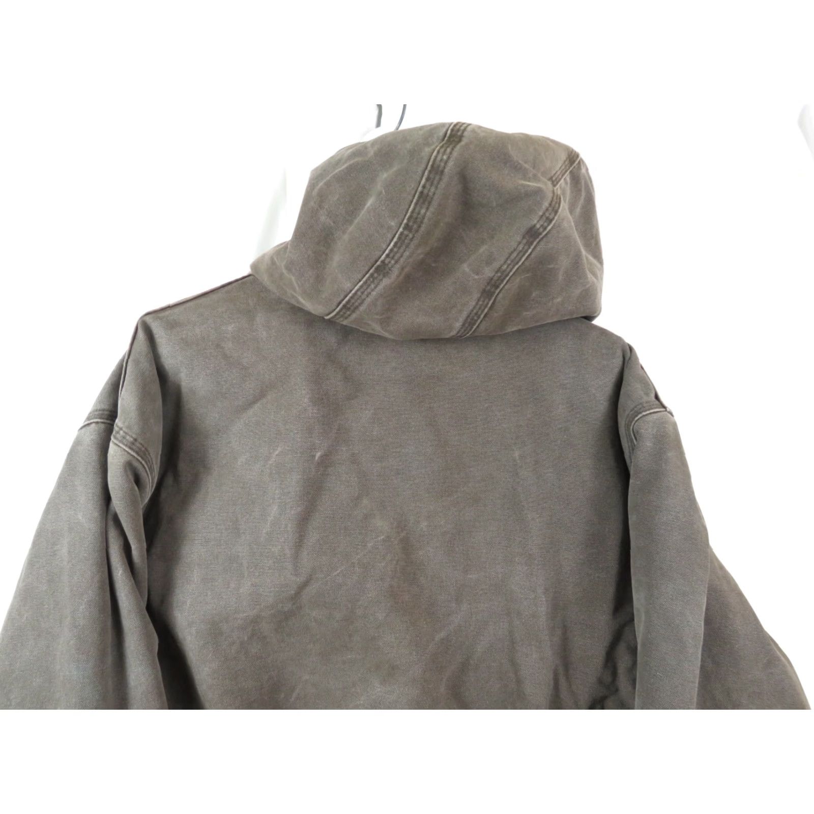 Carhartt VINTAGE Carhartt Hooded Chore Jacket Coat 2XL Brown Canvas Workwear Casual Mens Jacket Size US XXL / EU 58 / 5 - 8 Thumbnail