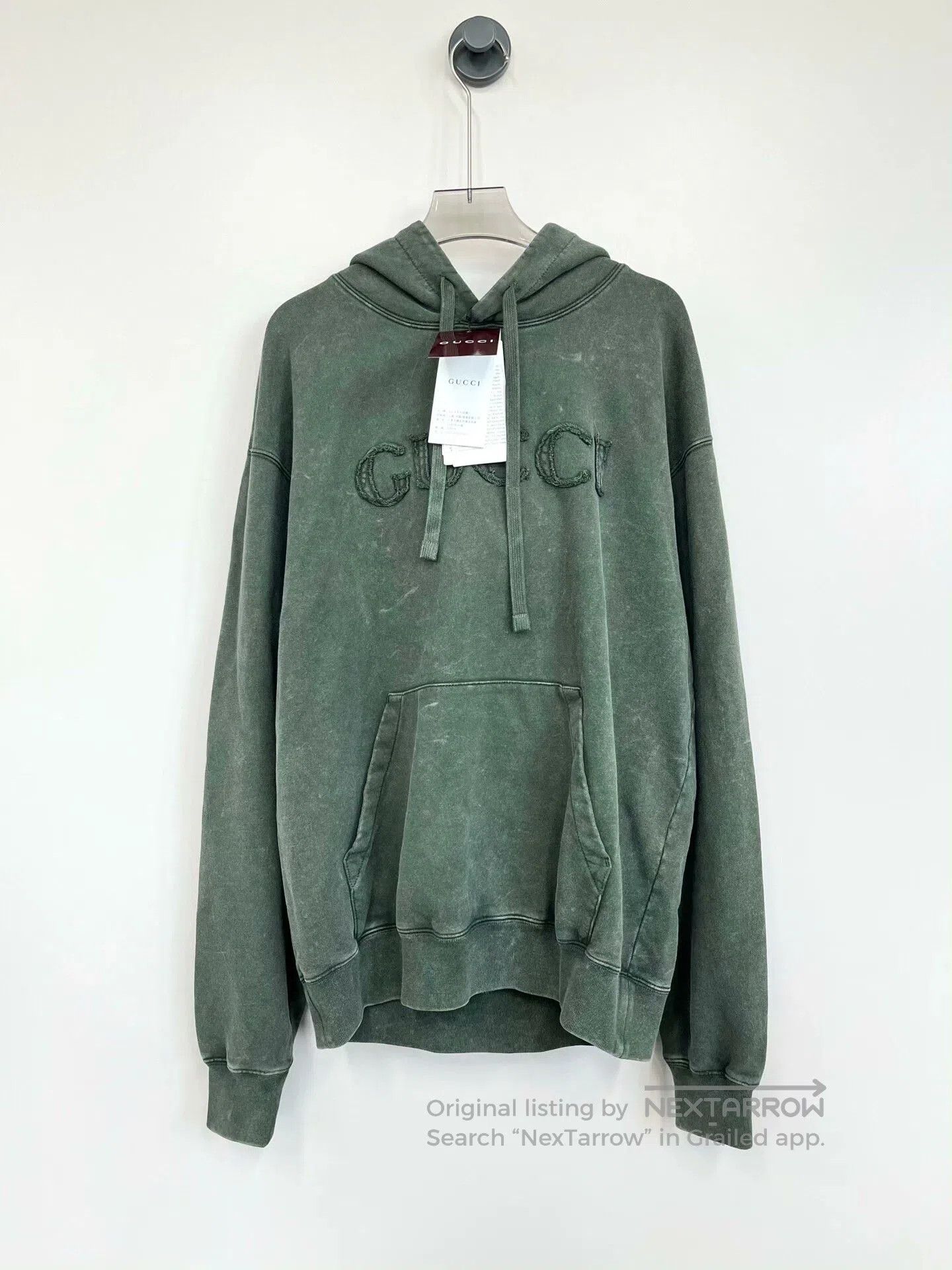 Gucci Gucci Green Embroidered Logo Hoodie XS. Size US XS / EU 42 / 0 - 1 Thumbnail