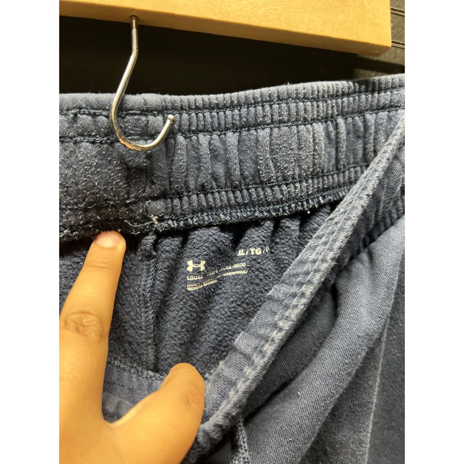 Under Armour Under Armour Rival Fleece WM Jogger Sweat Pants Loose Fit Blue XL Men's Tapered Regular Fit Size US 36 / EU 52 - 3 Thumbnail