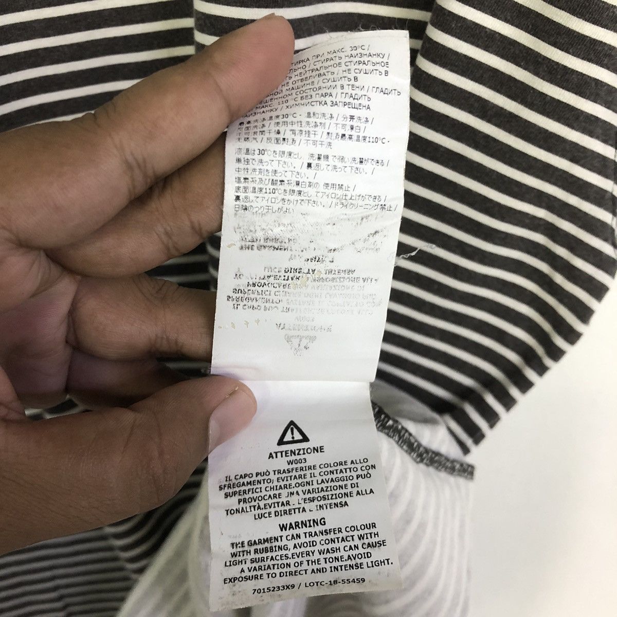 Stone Island Stone Island Marina Stripe Tshirt Size US M / EU 48-50 / 2 - 9 Thumbnail