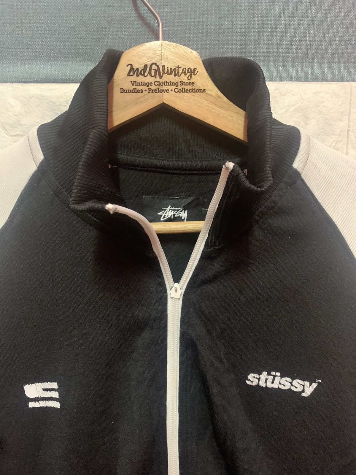 Stussy × Vintage VINTAGE!! 90's Track Top STUSSY Size US L / EU 52-54 / 3 - 2 Thumbnail