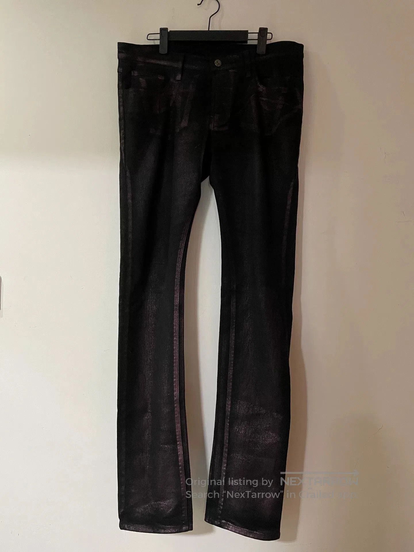 Gucci gucci waxed burgundy fitted jeans size 48. Size US 34 / EU 50 - 1 Thumbnail
