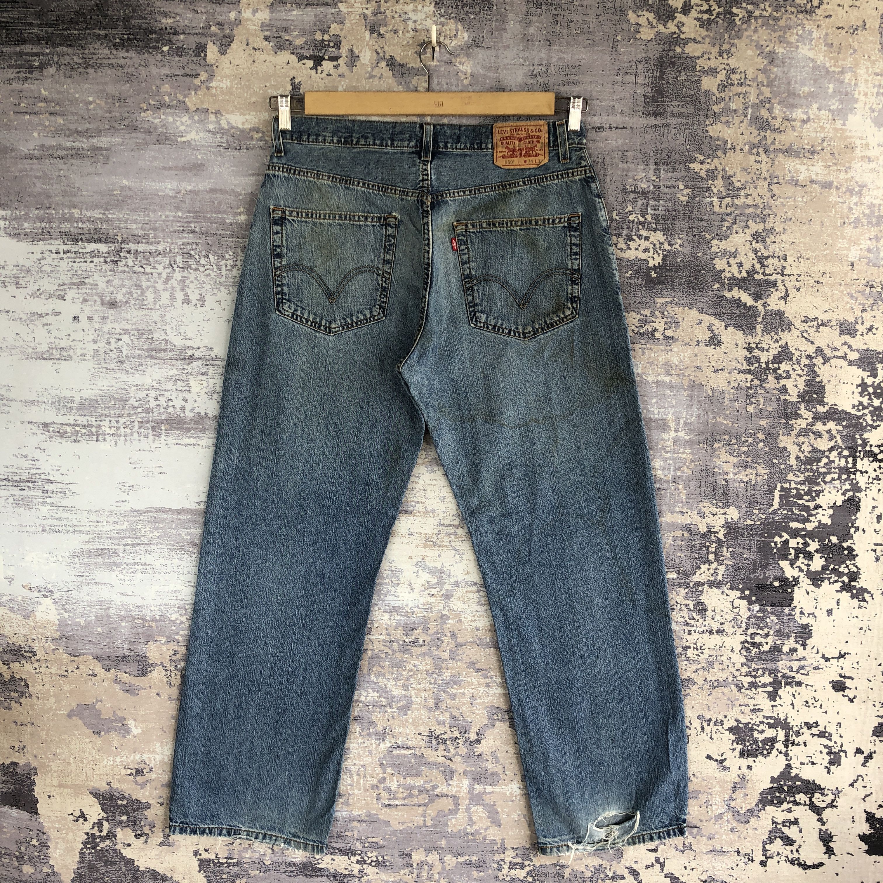 Levi's Vintage Y2K Crazy Levis 569 Baggy Jeans Levi's Loose Denim Size US 34 / EU 50 - 2 Thumbnail