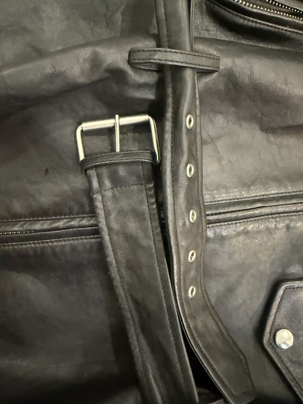 Balenciaga Balenciaga AW19 Demna Gvasalia Oversized LeatherJacket Size US XXS / EU 40 - 6 Thumbnail
