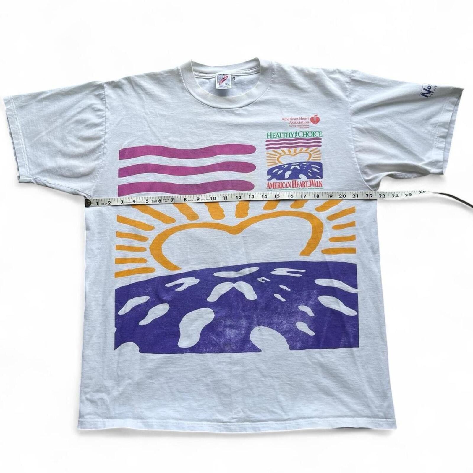 Jerzees American Heart Walk Double Sided Size Large T-Shirt Size XL Size US L / EU 52-54 / 3 - 8 Thumbnail